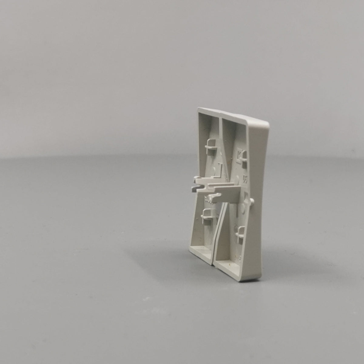LK Fuga tangentsæt til dobbeltafbryder, gammel model - lysegrå (360° frame 18)