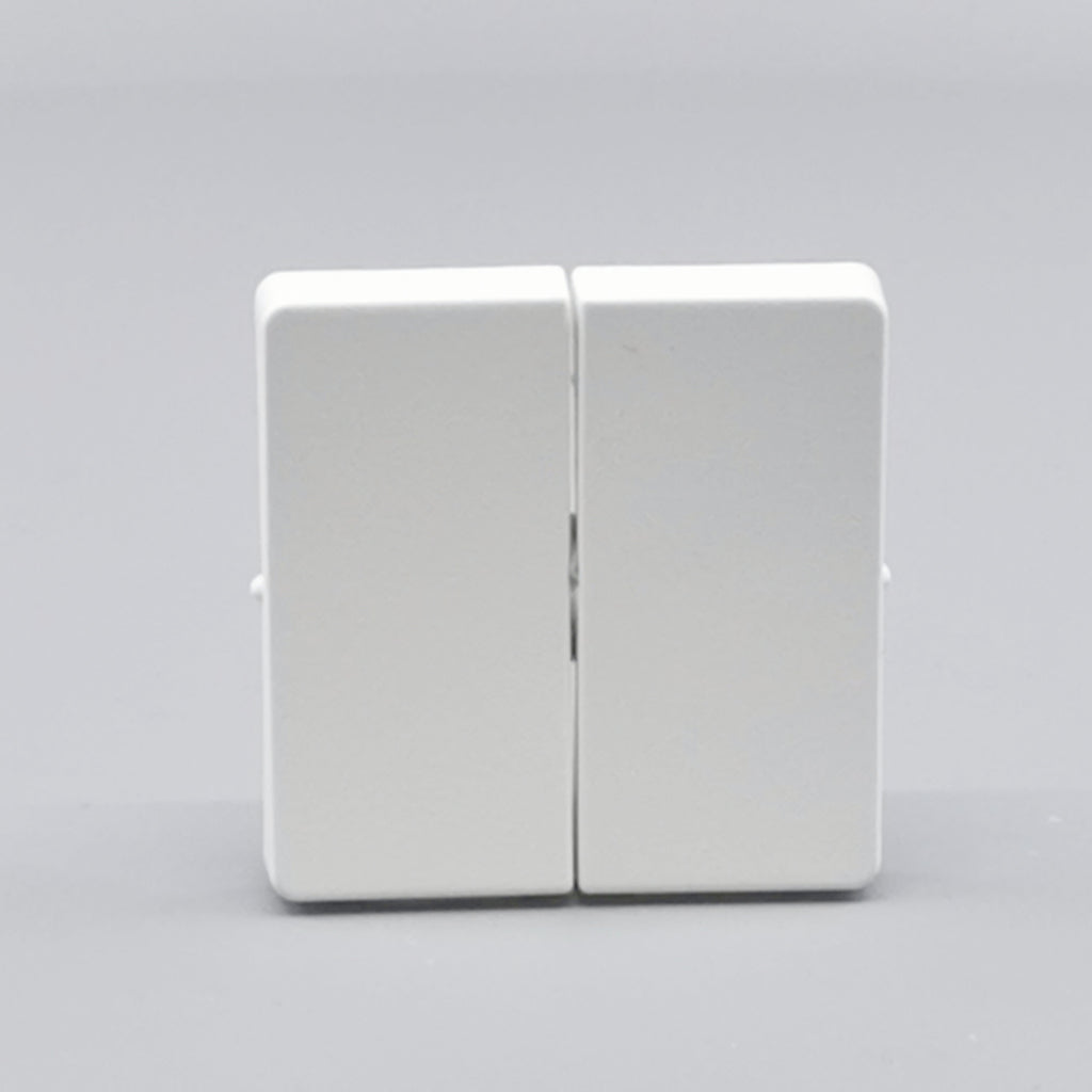 LK Fuga tangentsæt til dobbeltafbryder, gammel model - hvid