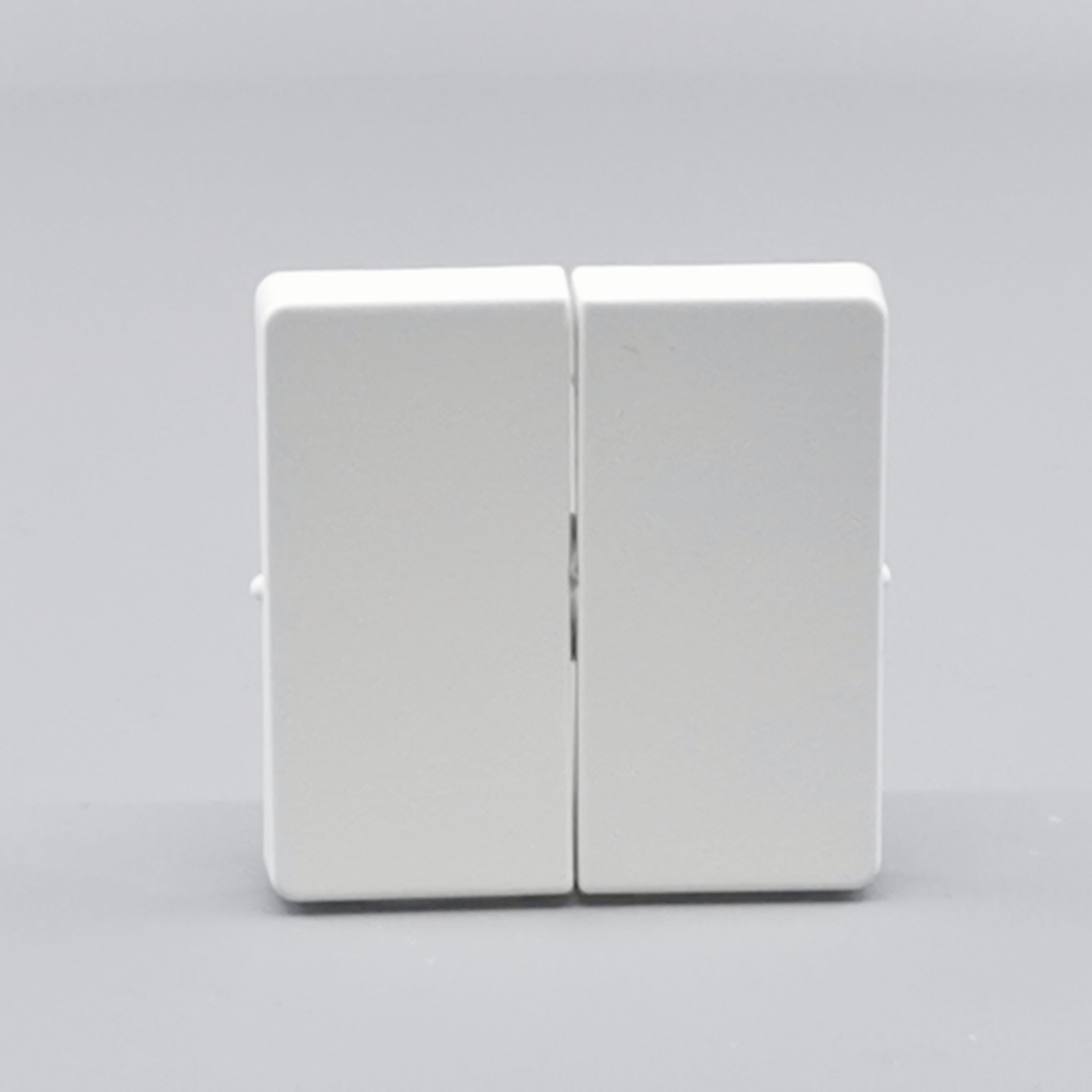 LK Fuga tangentsæt til dobbeltafbryder, gammel model - hvid