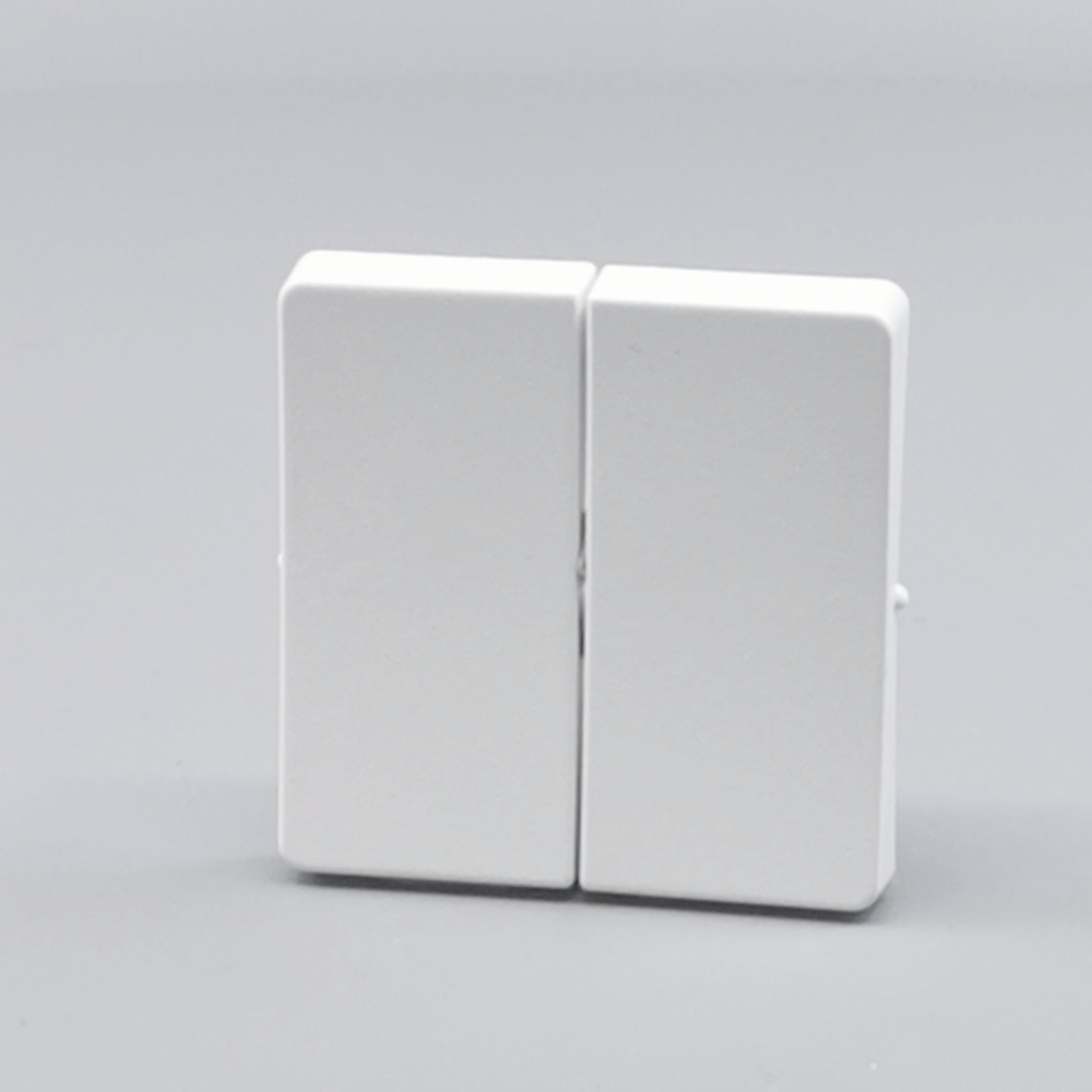 LK Fuga tangentsæt til dobbeltafbryder, gammel model - hvid