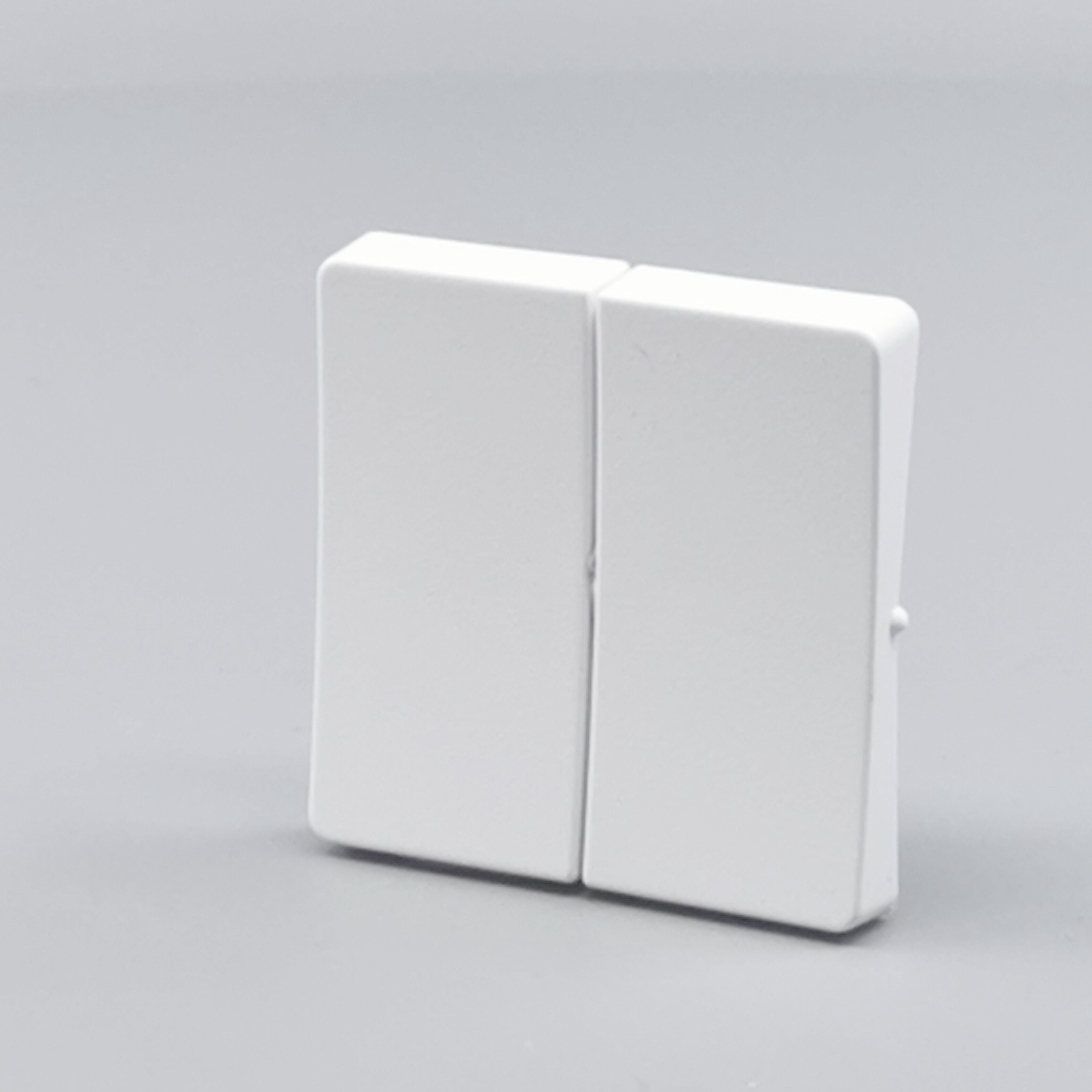 LK Fuga tangentsæt til dobbeltafbryder, gammel model - hvid