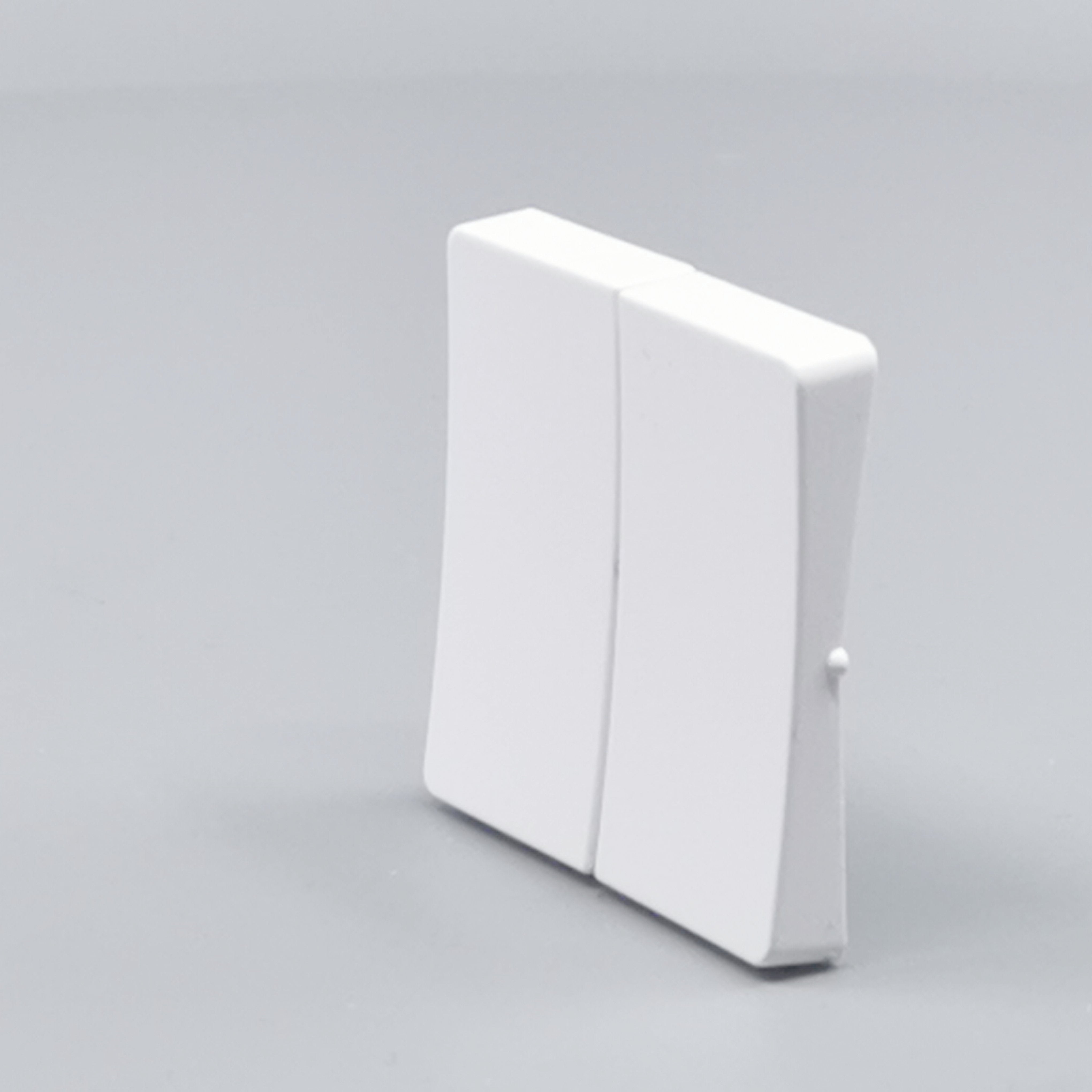 LK Fuga tangentsæt til dobbeltafbryder, gammel model - hvid