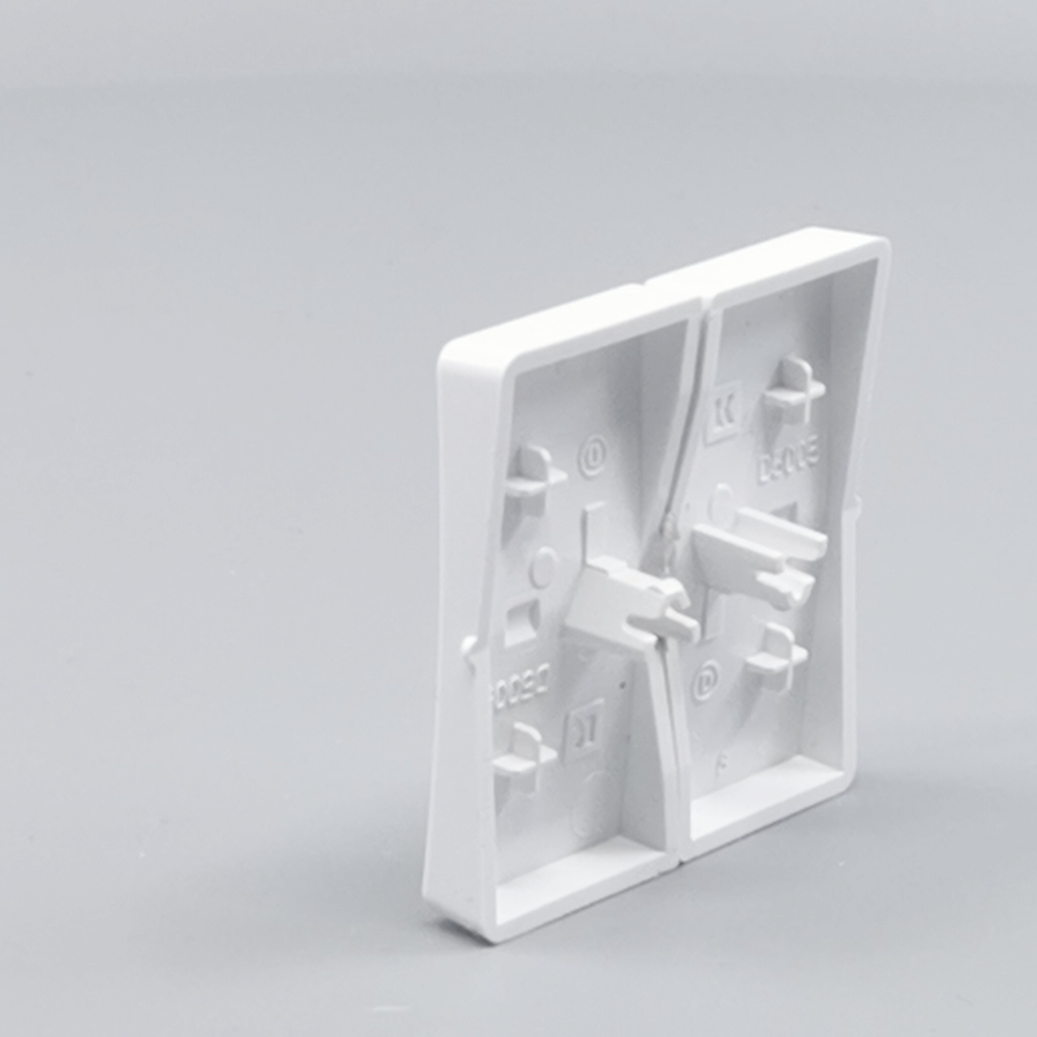 LK Fuga tangentsæt til dobbeltafbryder, gammel model - hvid