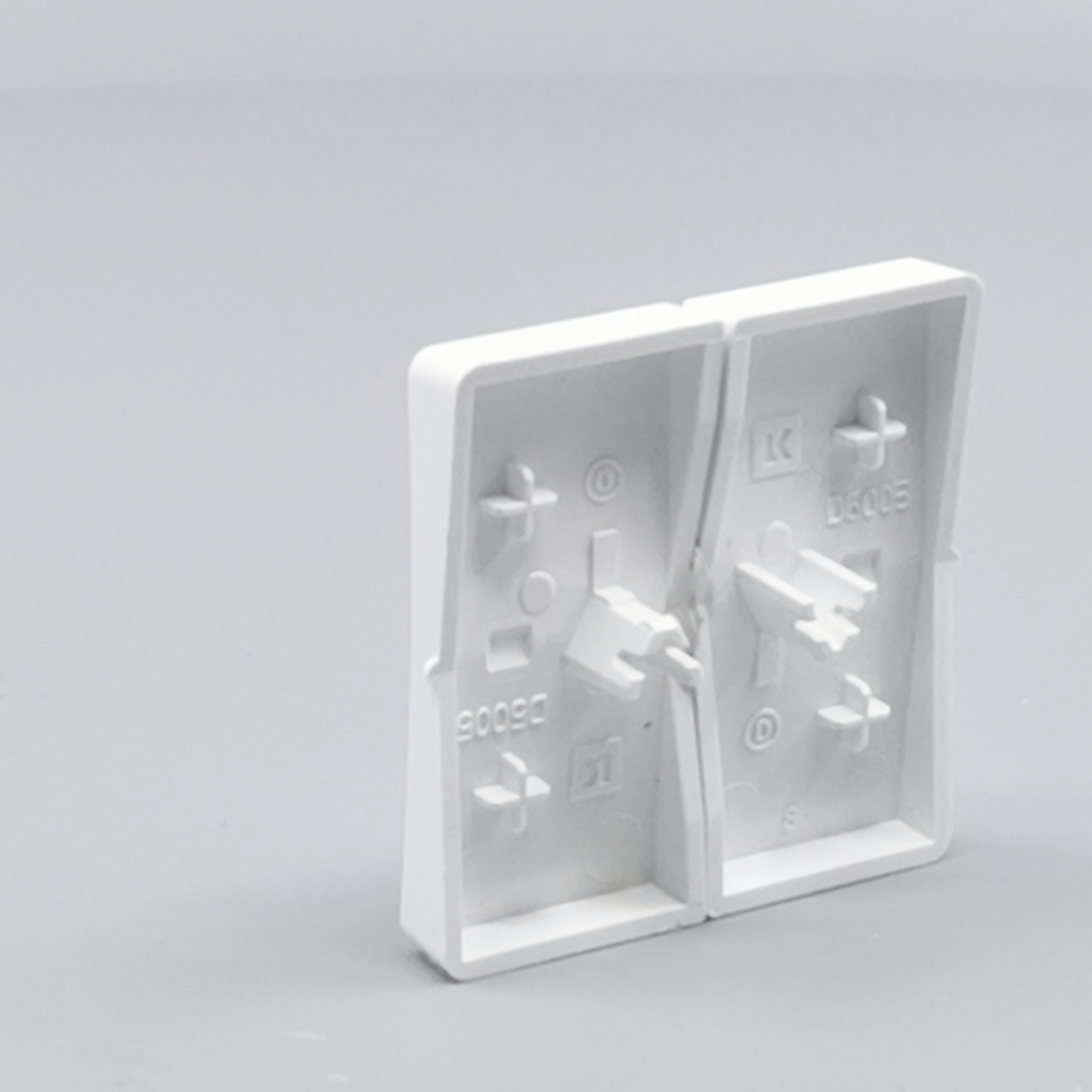 LK Fuga tangentsæt til dobbeltafbryder, gammel model - hvid