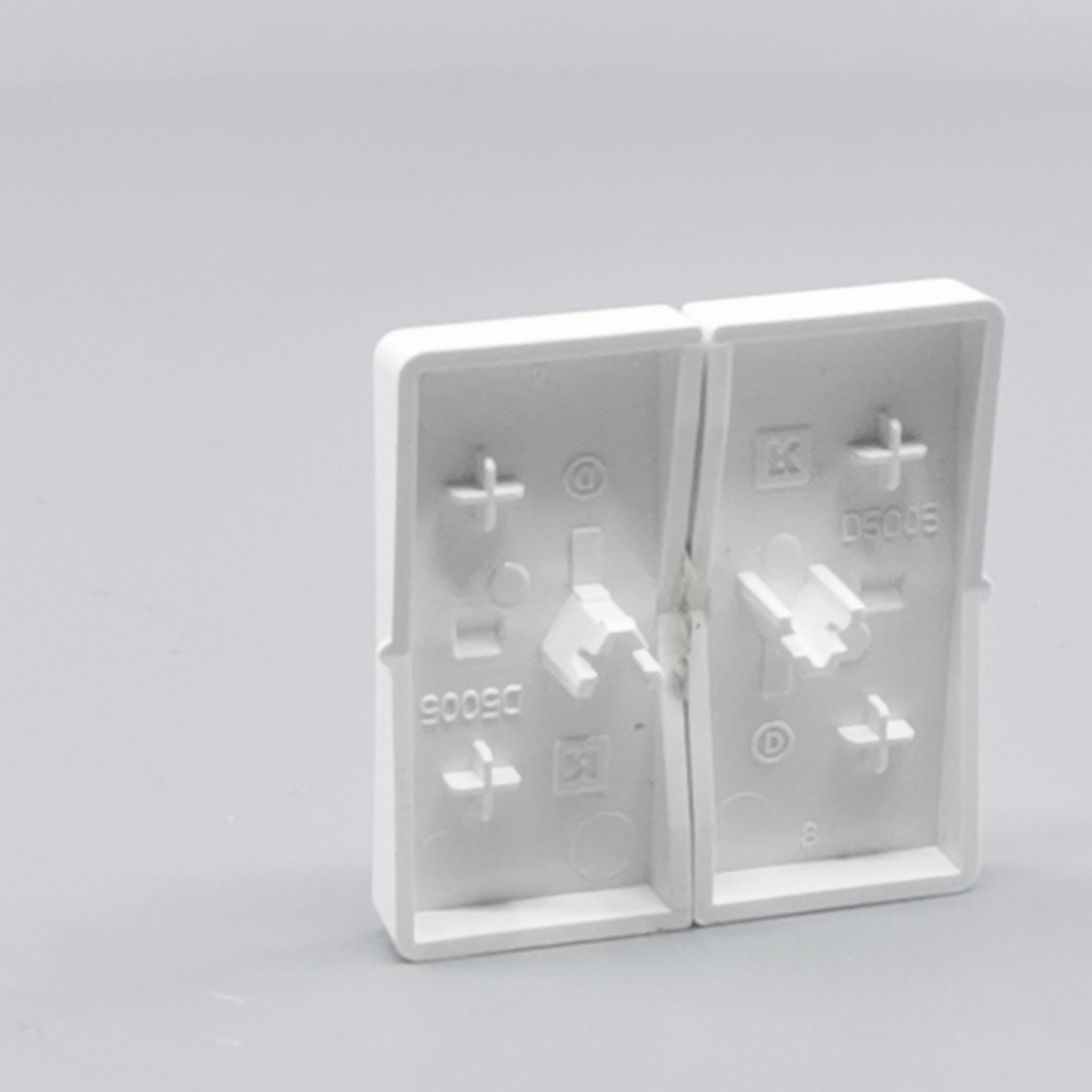 LK Fuga tangentsæt til dobbeltafbryder, gammel model - hvid