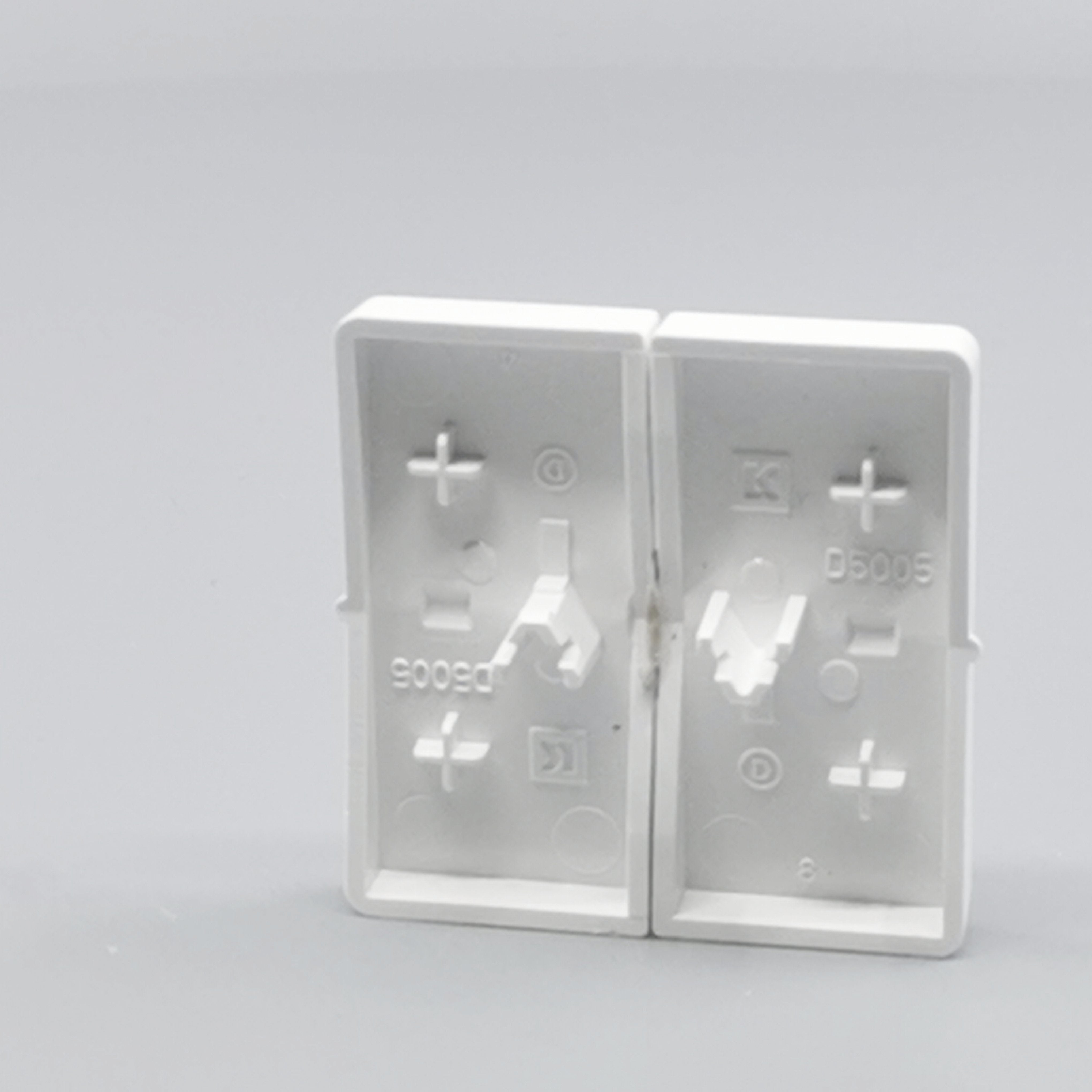 LK Fuga tangentsæt til dobbeltafbryder, gammel model - hvid