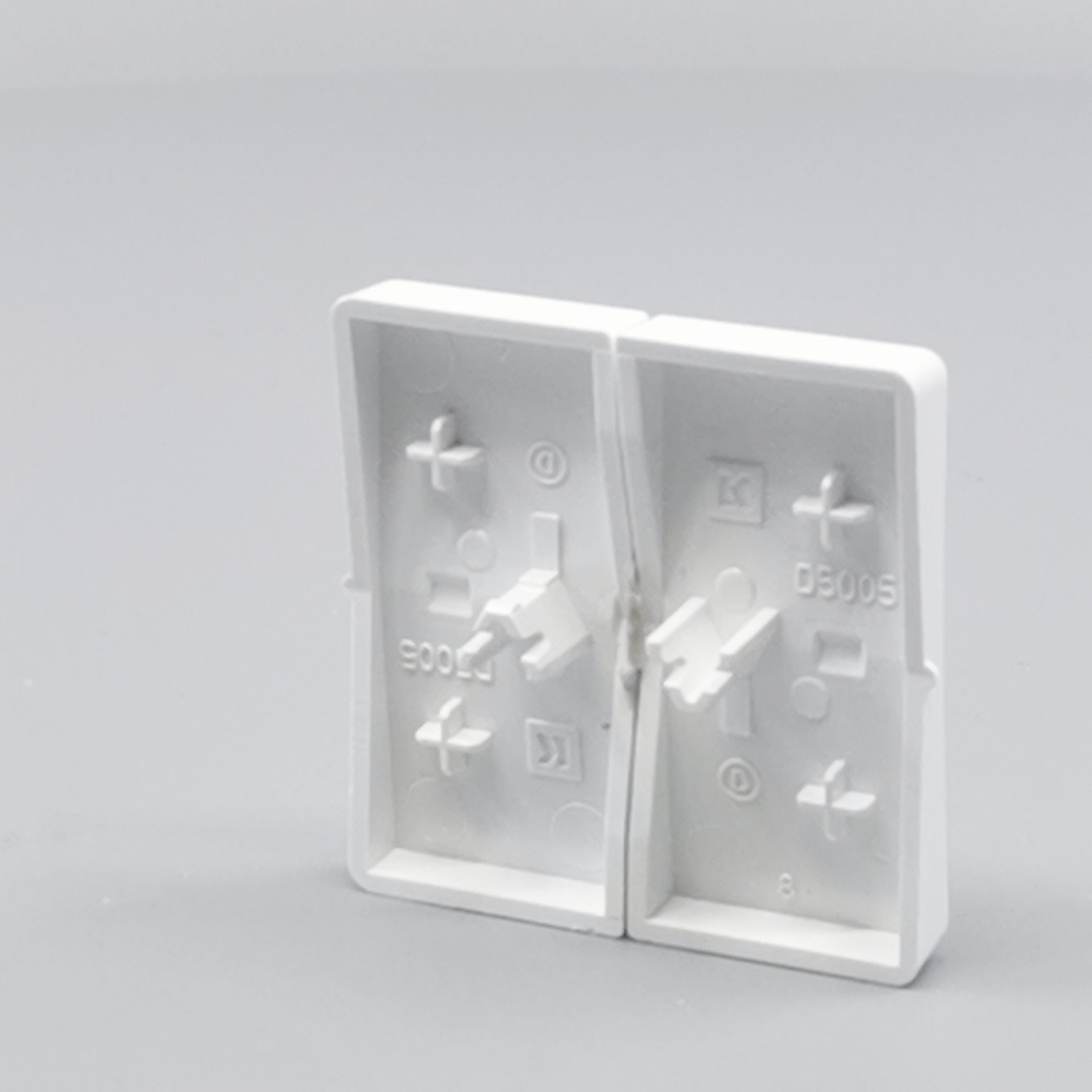 LK Fuga tangentsæt til dobbeltafbryder, gammel model - hvid