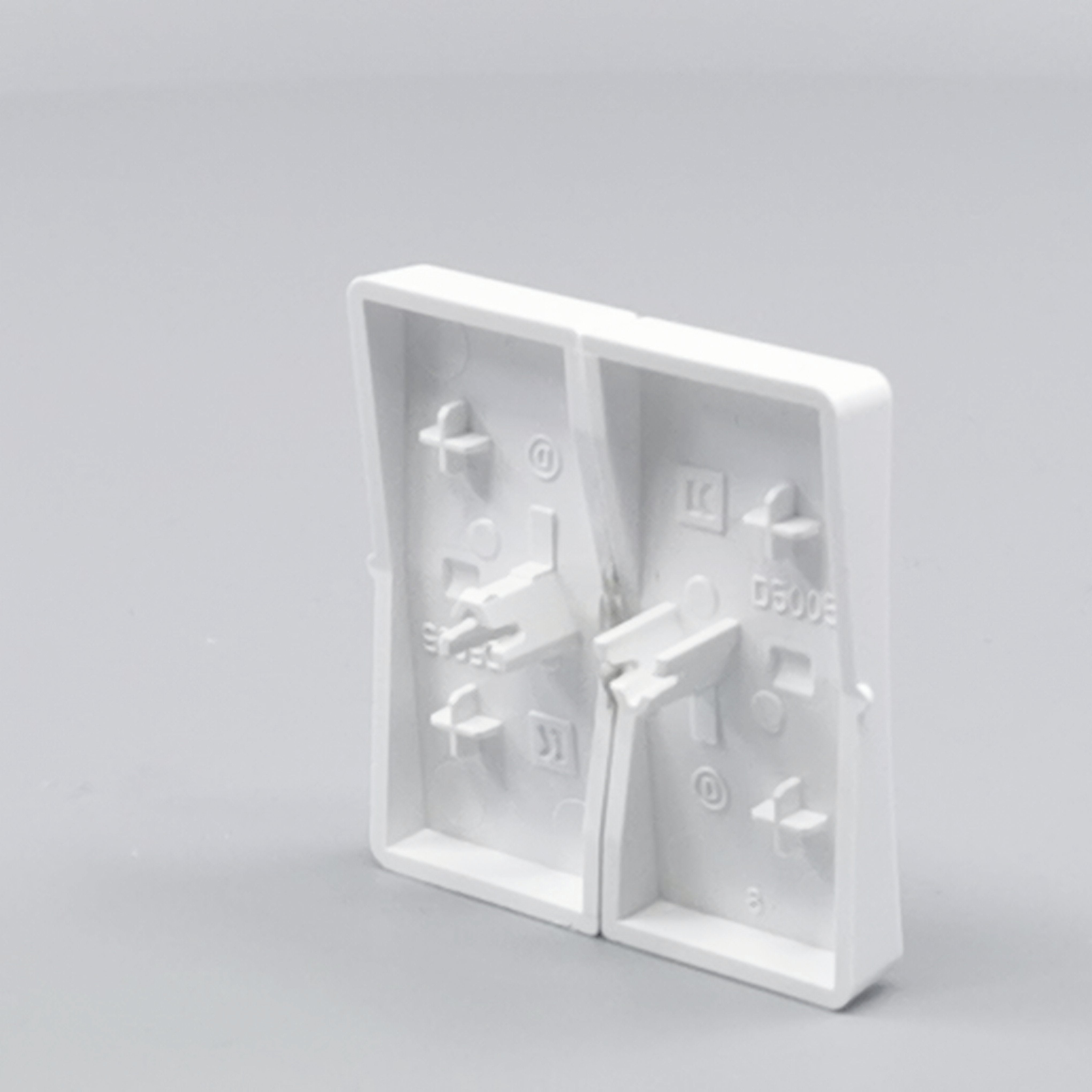 LK Fuga tangentsæt til dobbeltafbryder, gammel model - hvid