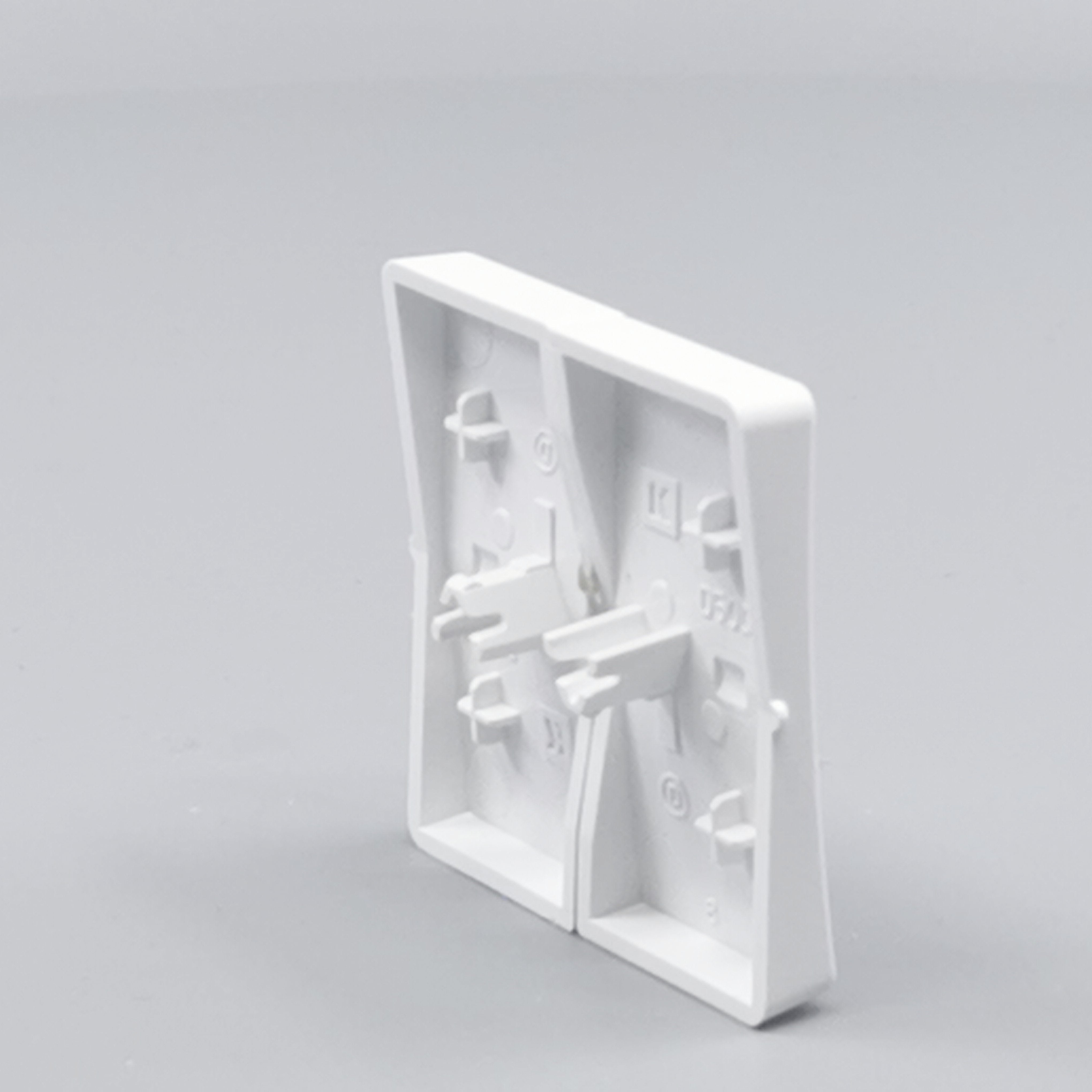 LK Fuga tangentsæt til dobbeltafbryder, gammel model - hvid