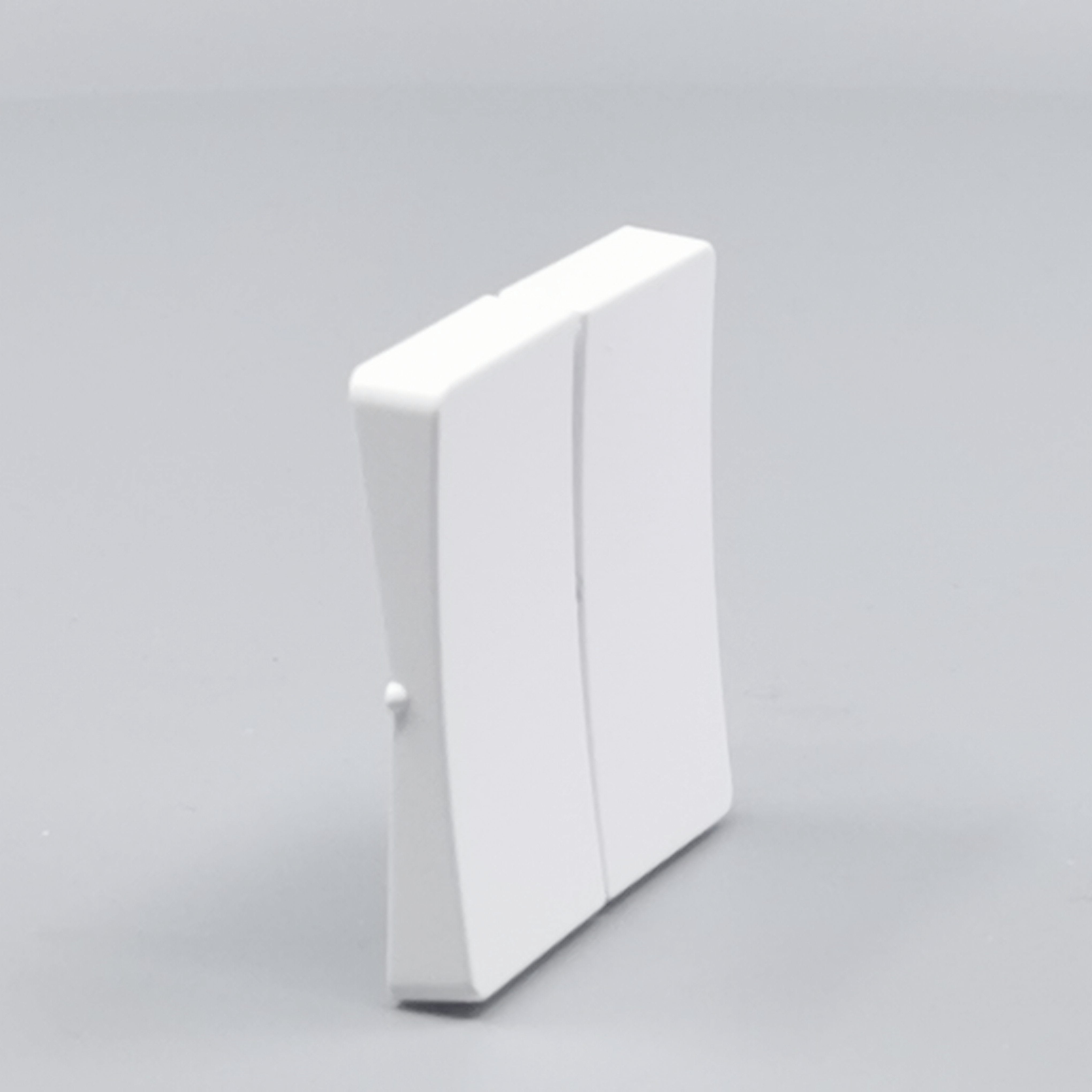 LK Fuga tangentsæt til dobbeltafbryder, gammel model - hvid