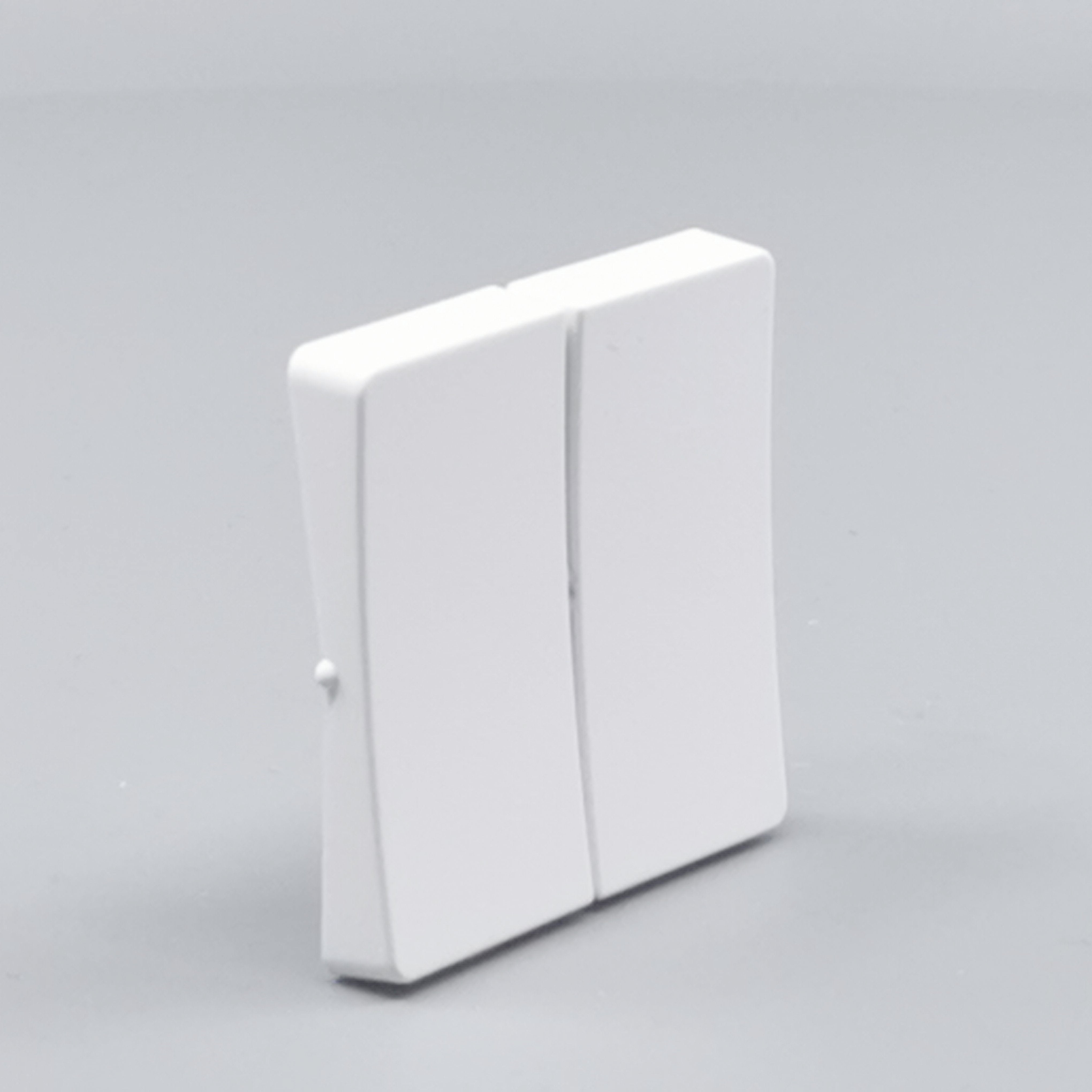 LK Fuga tangentsæt til dobbeltafbryder, gammel model - hvid