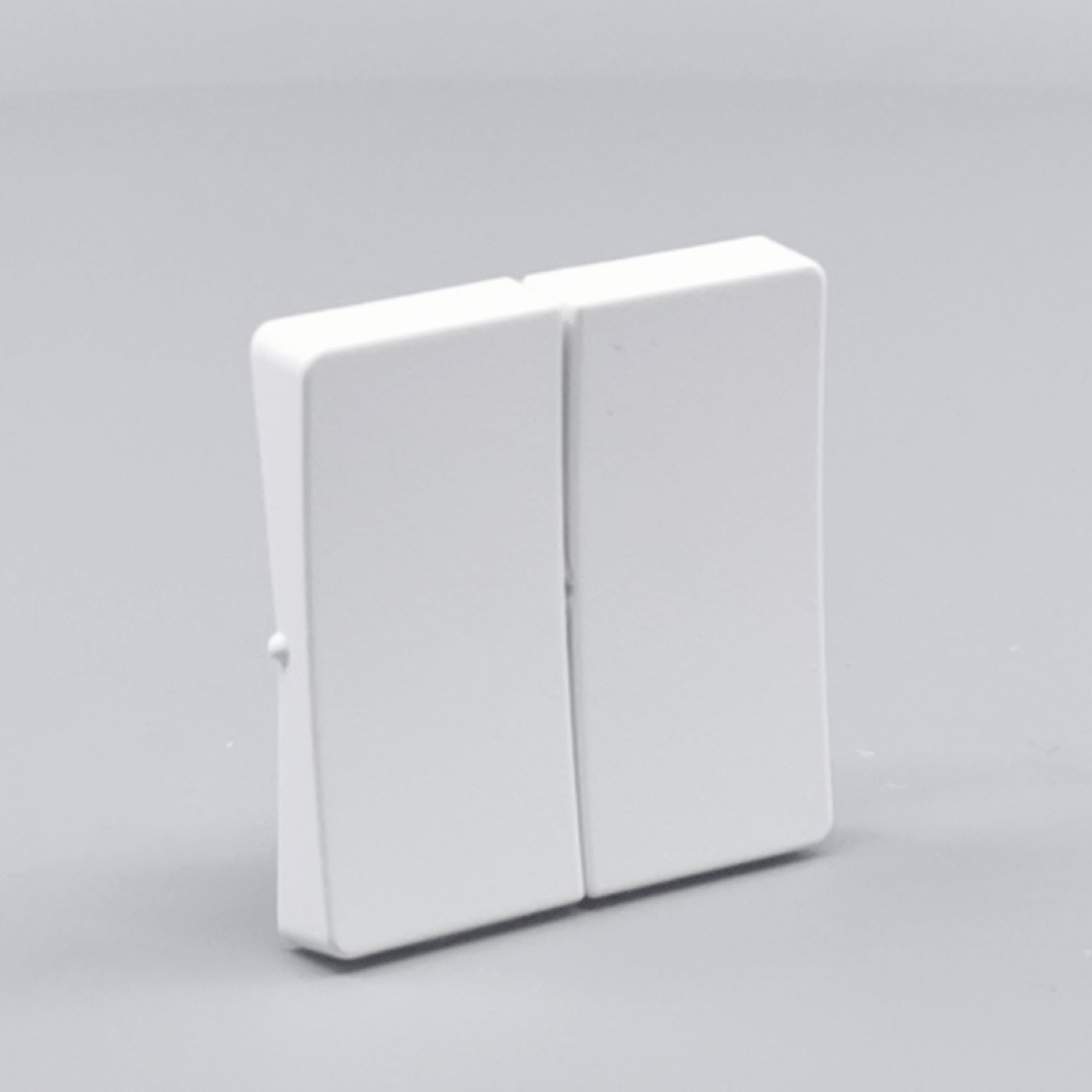 LK Fuga tangentsæt til dobbeltafbryder, gammel model - hvid