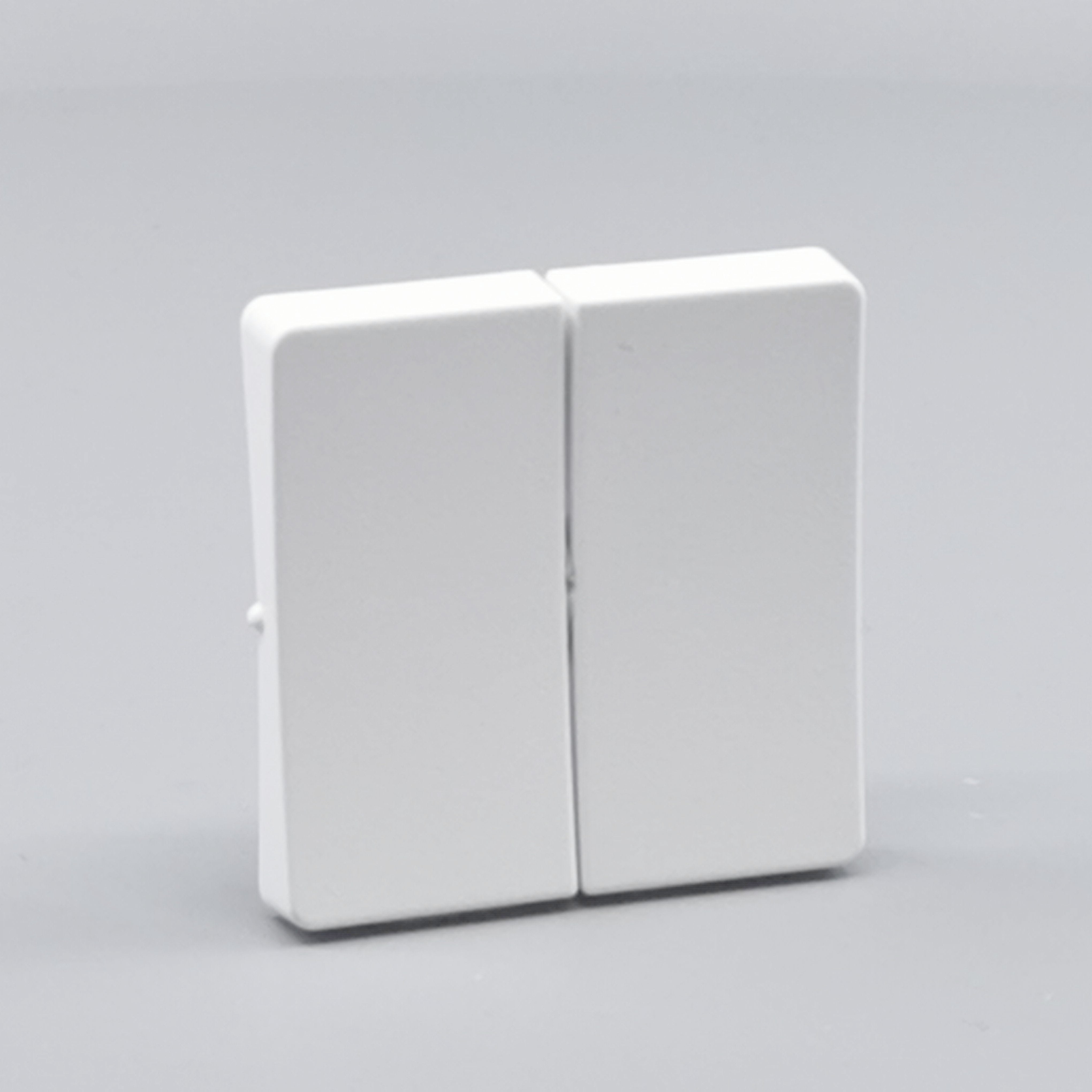 LK Fuga tangentsæt til dobbeltafbryder, gammel model - hvid