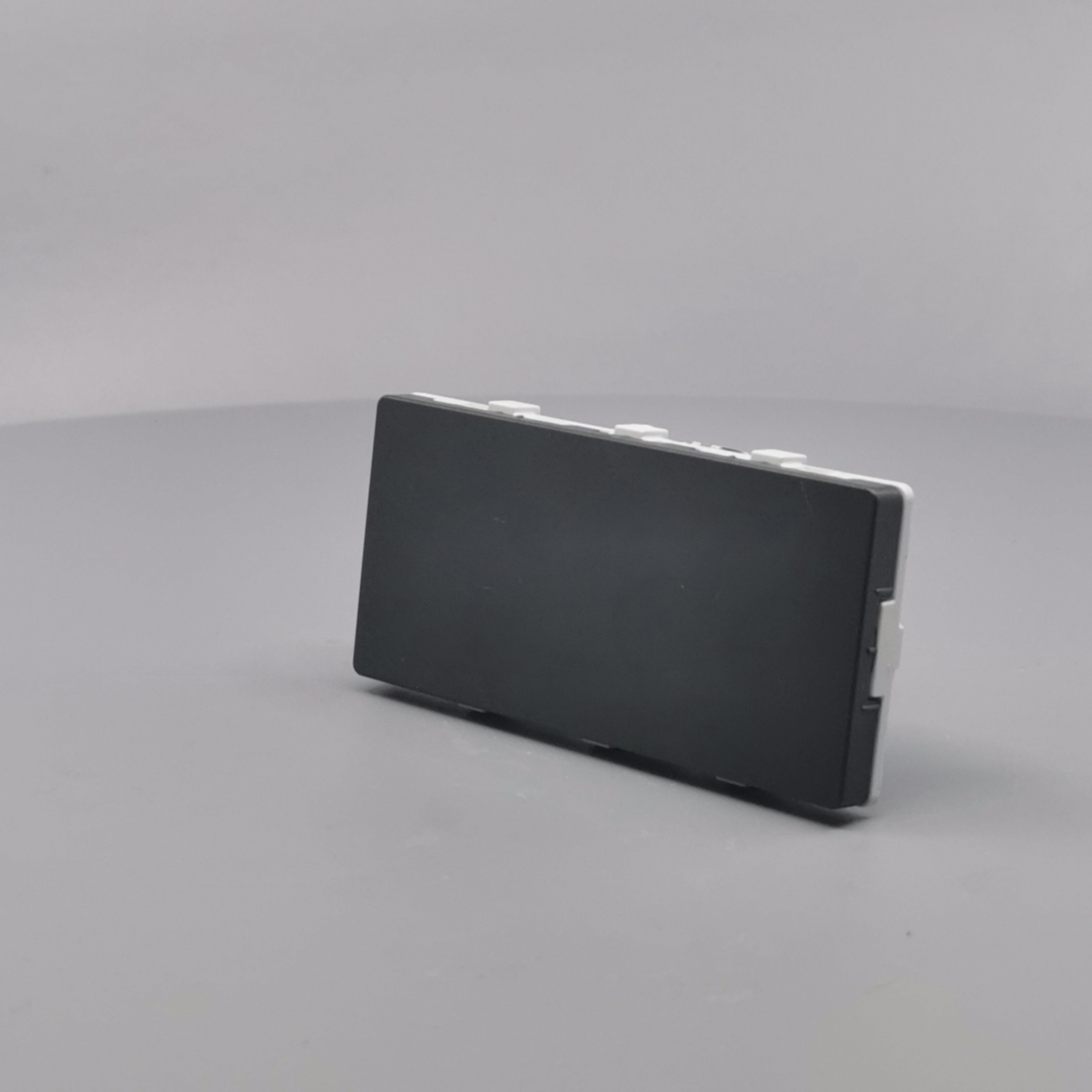 LK Fuga blinddæksel 2 modul vandret koksgrå