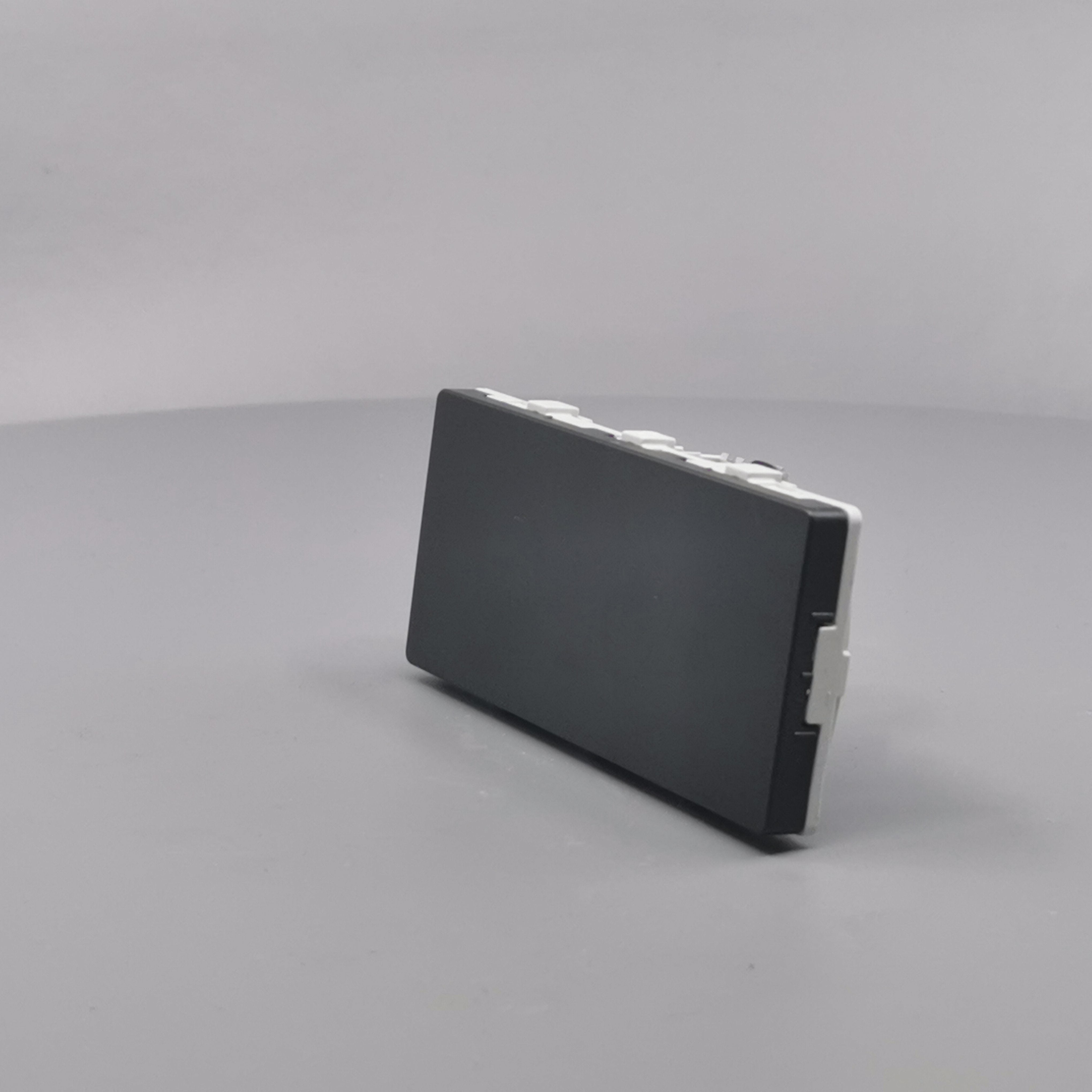 LK Fuga blinddæksel 2 modul vandret koksgrå