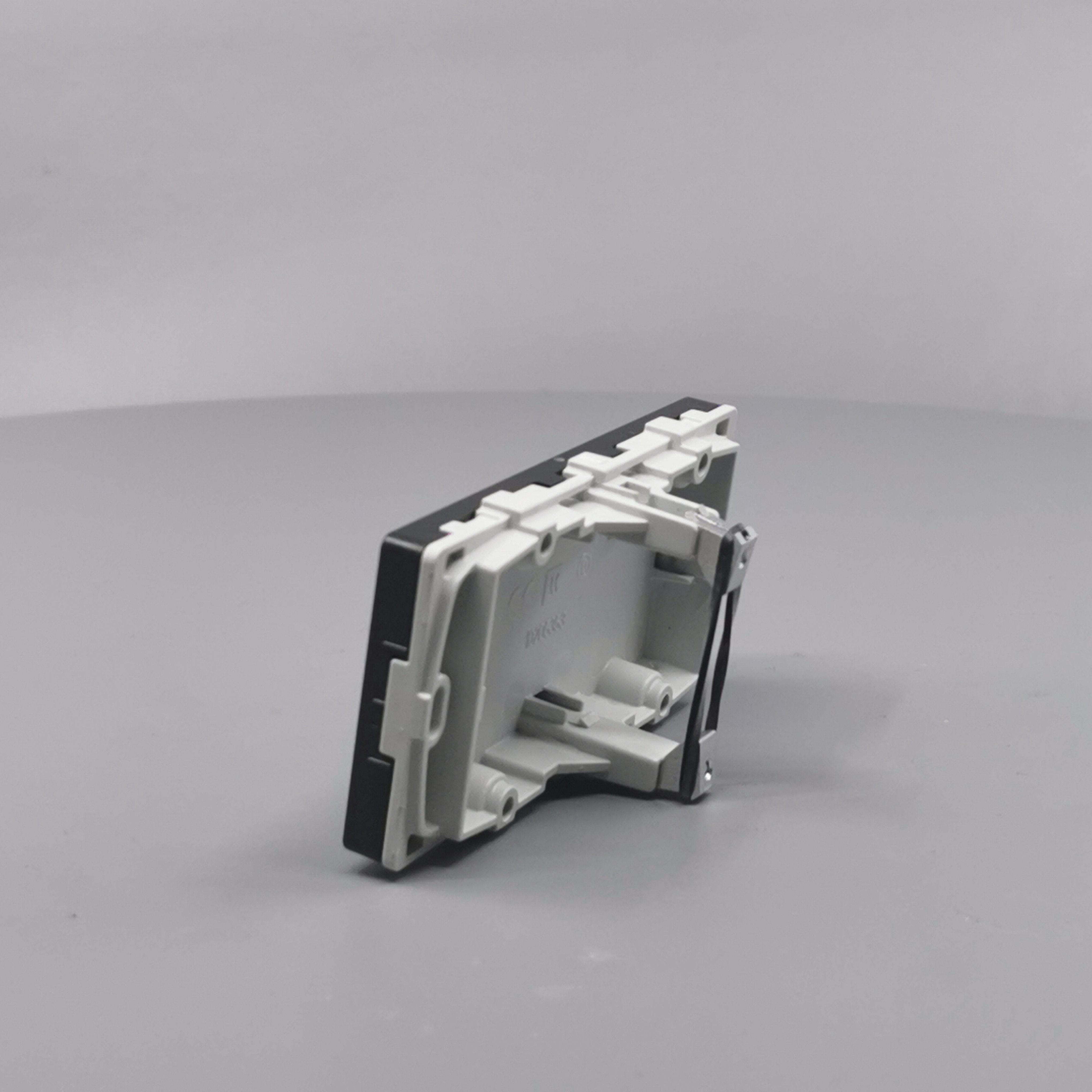 LK Fuga blinddæksel 2 modul vandret koksgrå