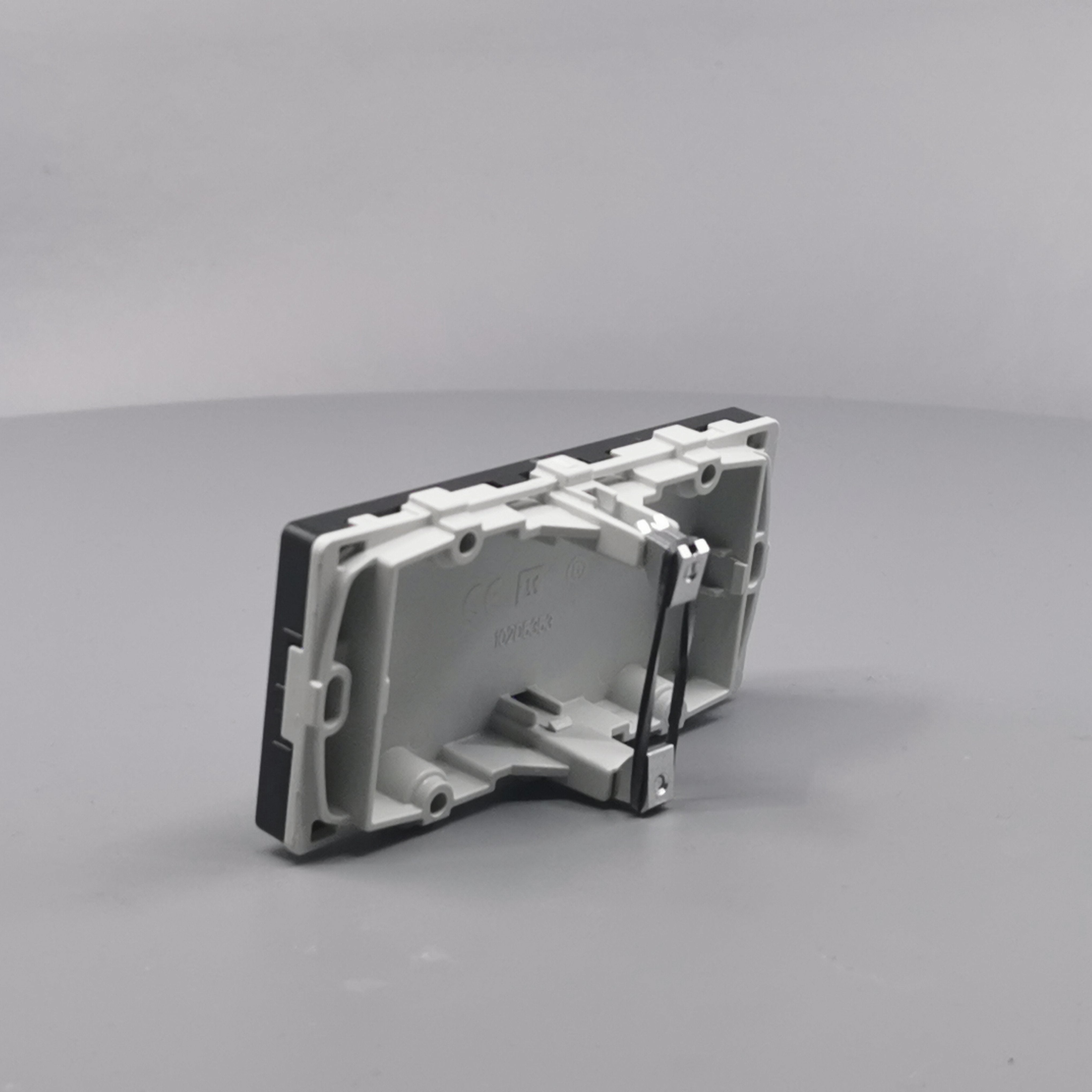 LK Fuga blinddæksel 2 modul vandret koksgrå