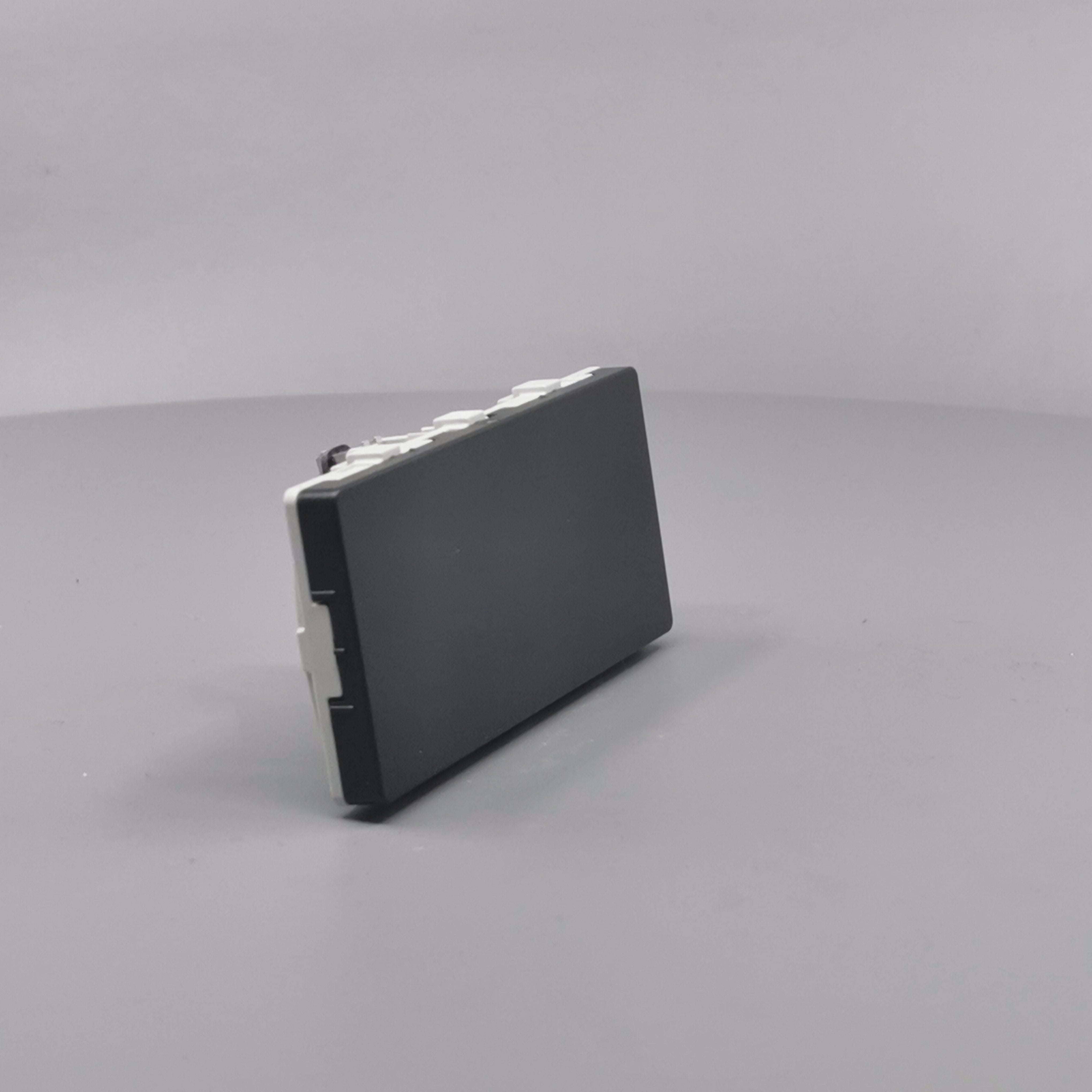 LK Fuga blinddæksel 2 modul vandret koksgrå