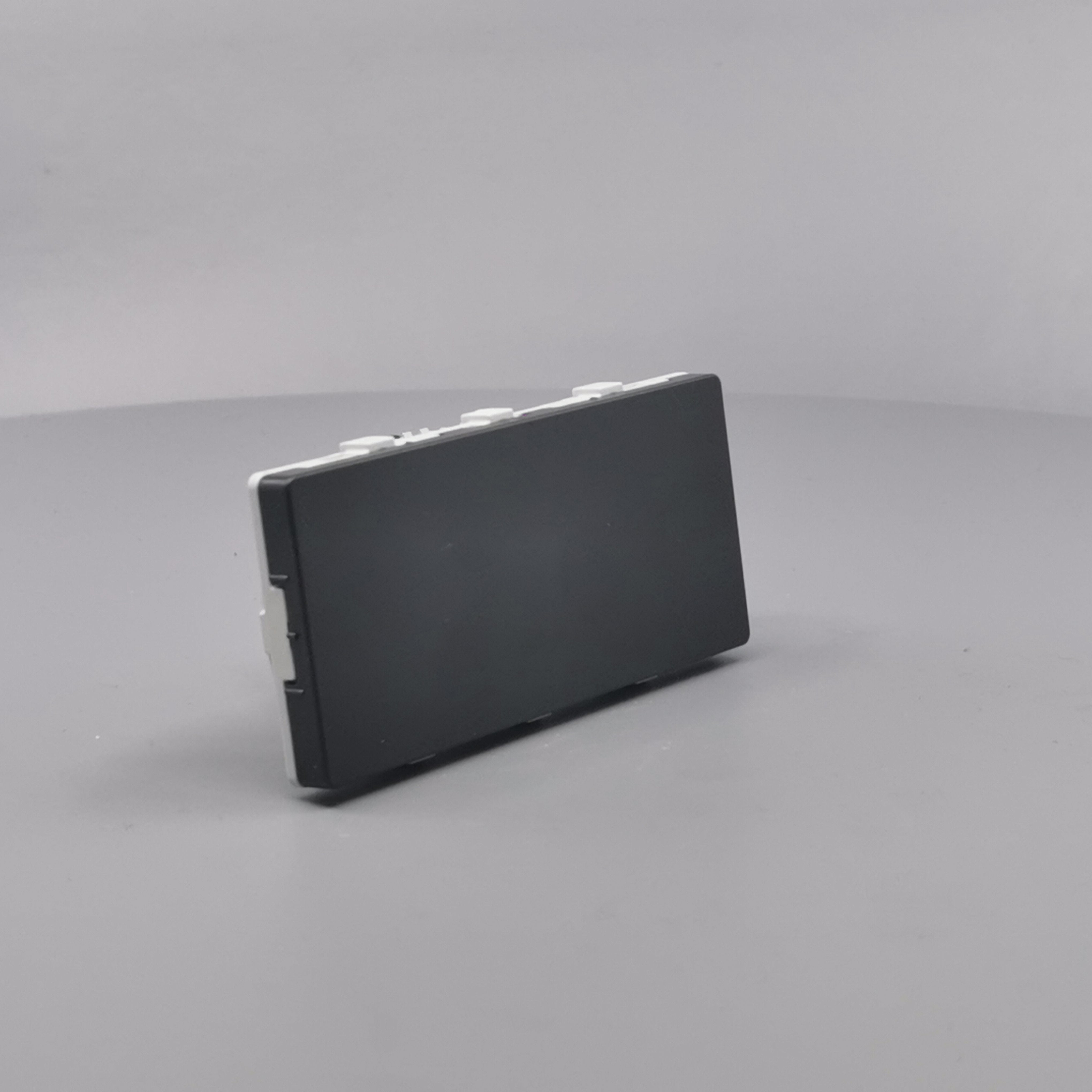 LK Fuga blinddæksel 2 modul vandret koksgrå