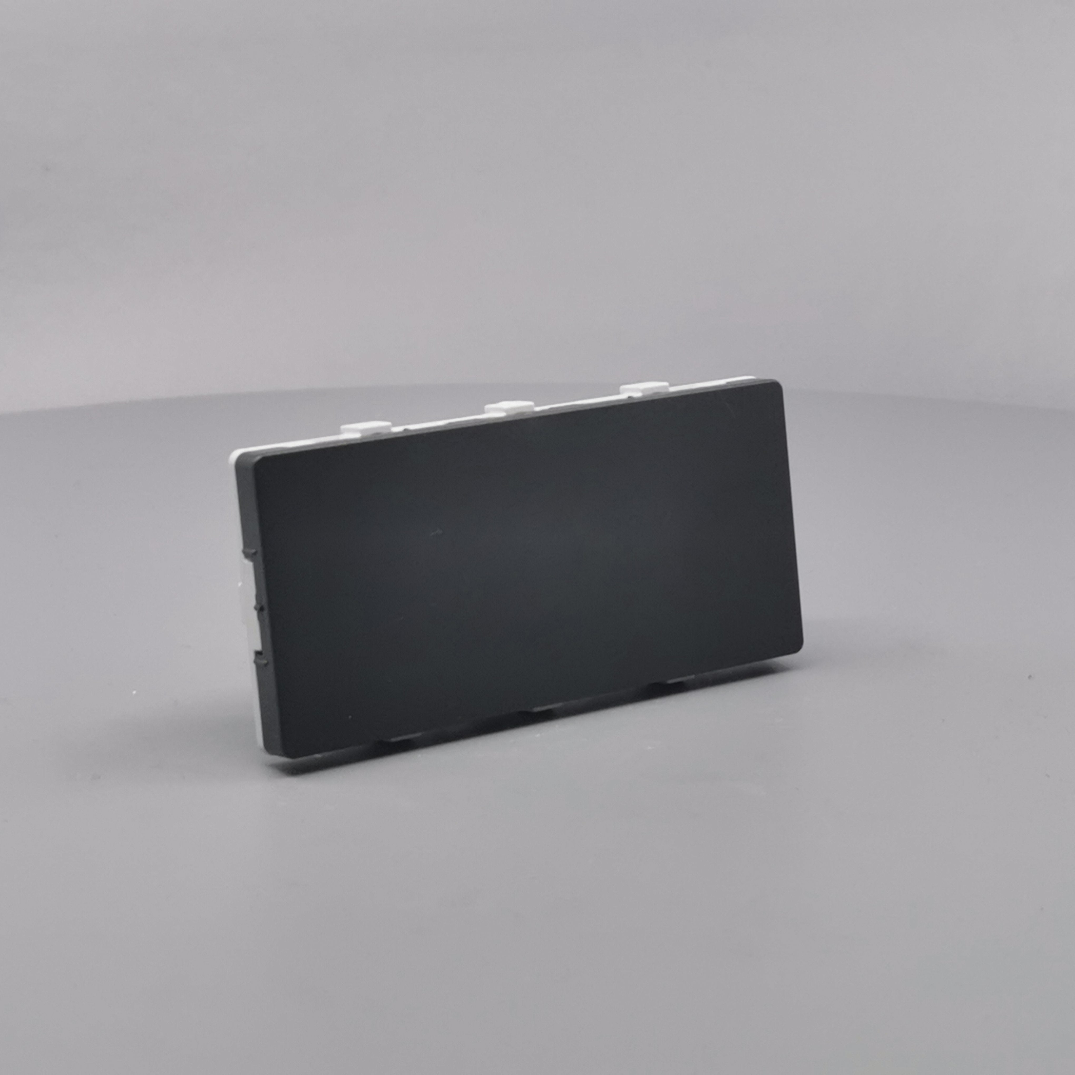 LK Fuga blinddæksel 2 modul vandret koksgrå