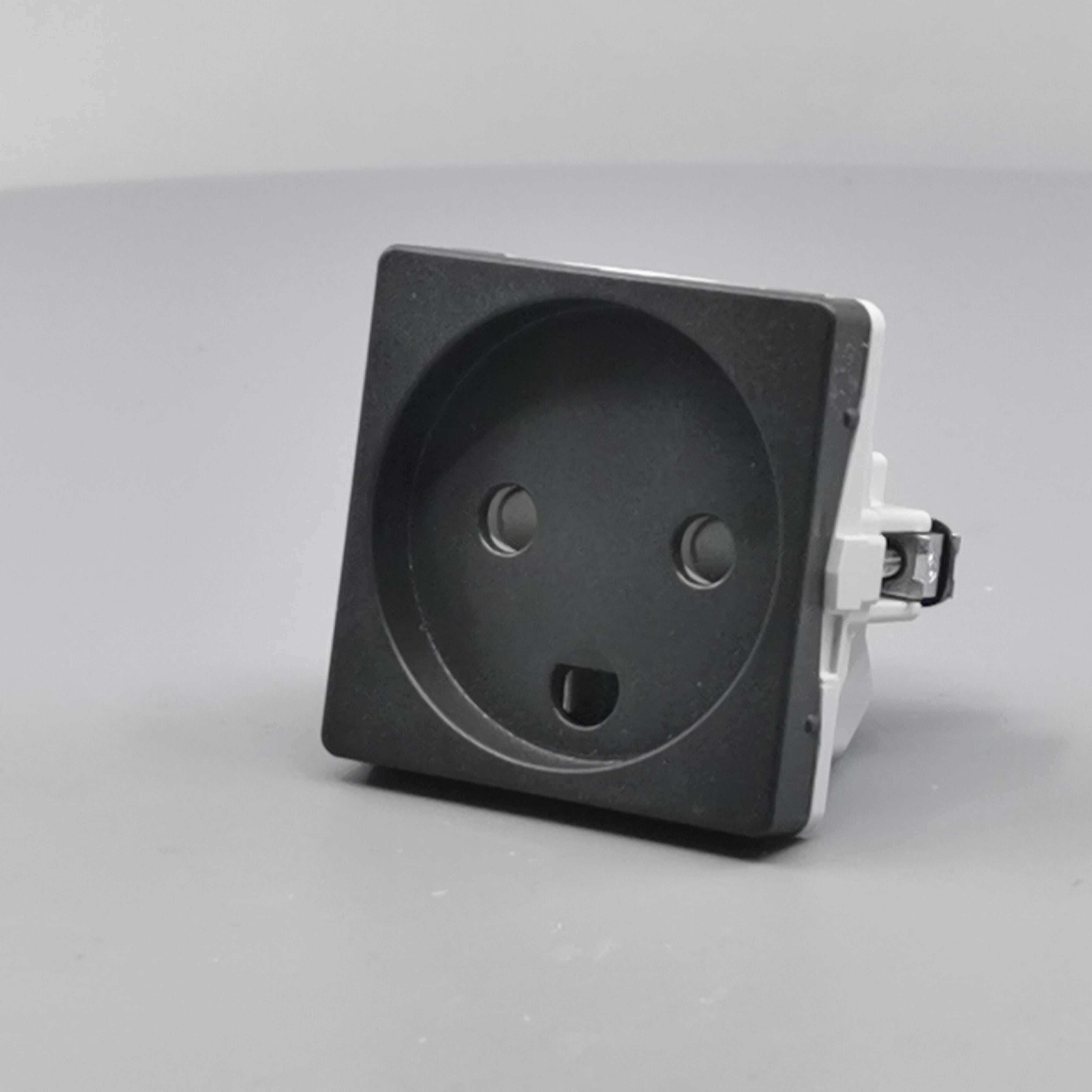 LK Fuga stikkontakt 1 modul m LED -lampe koksgrå