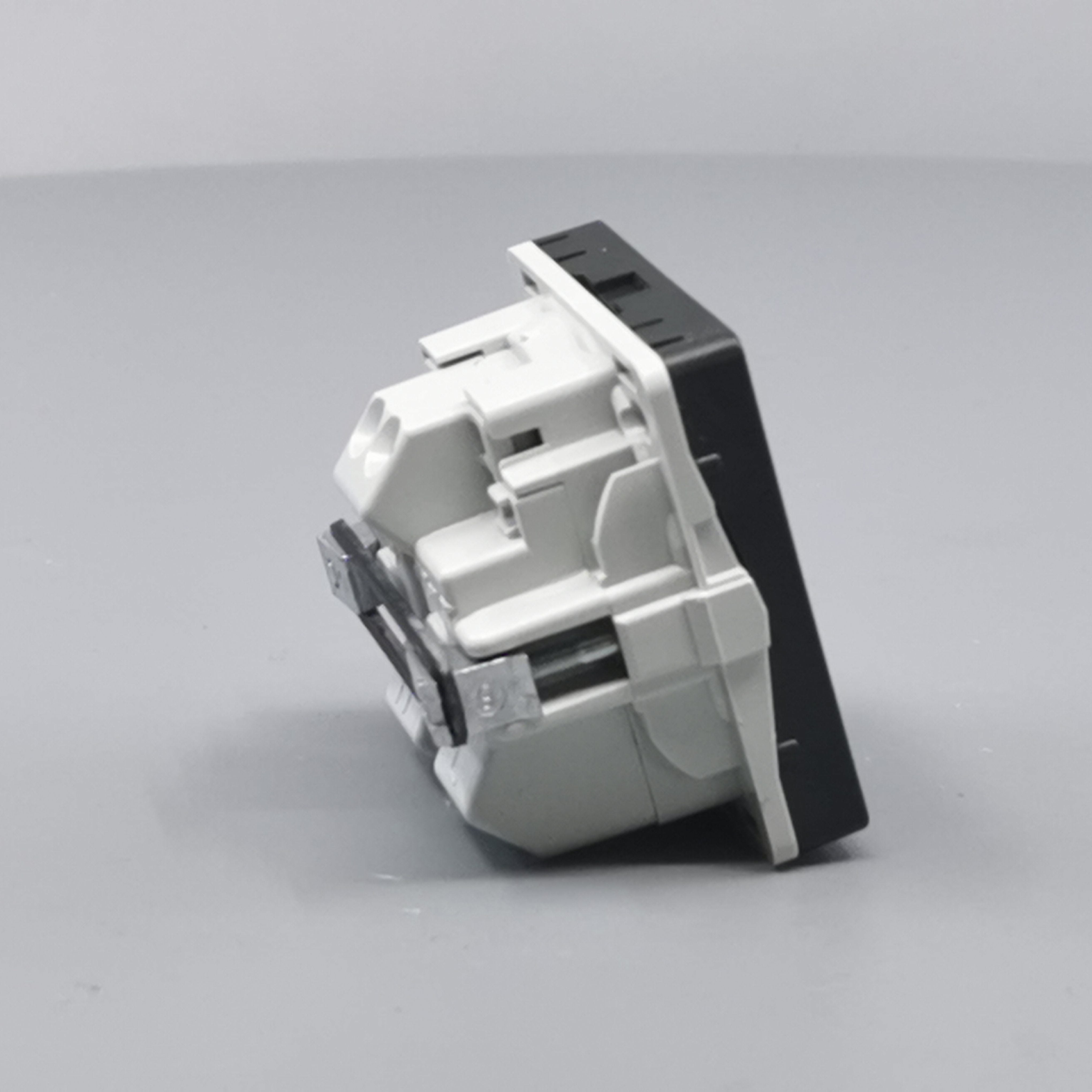 LK Fuga stikkontakt 1 modul m LED -lampe koksgrå