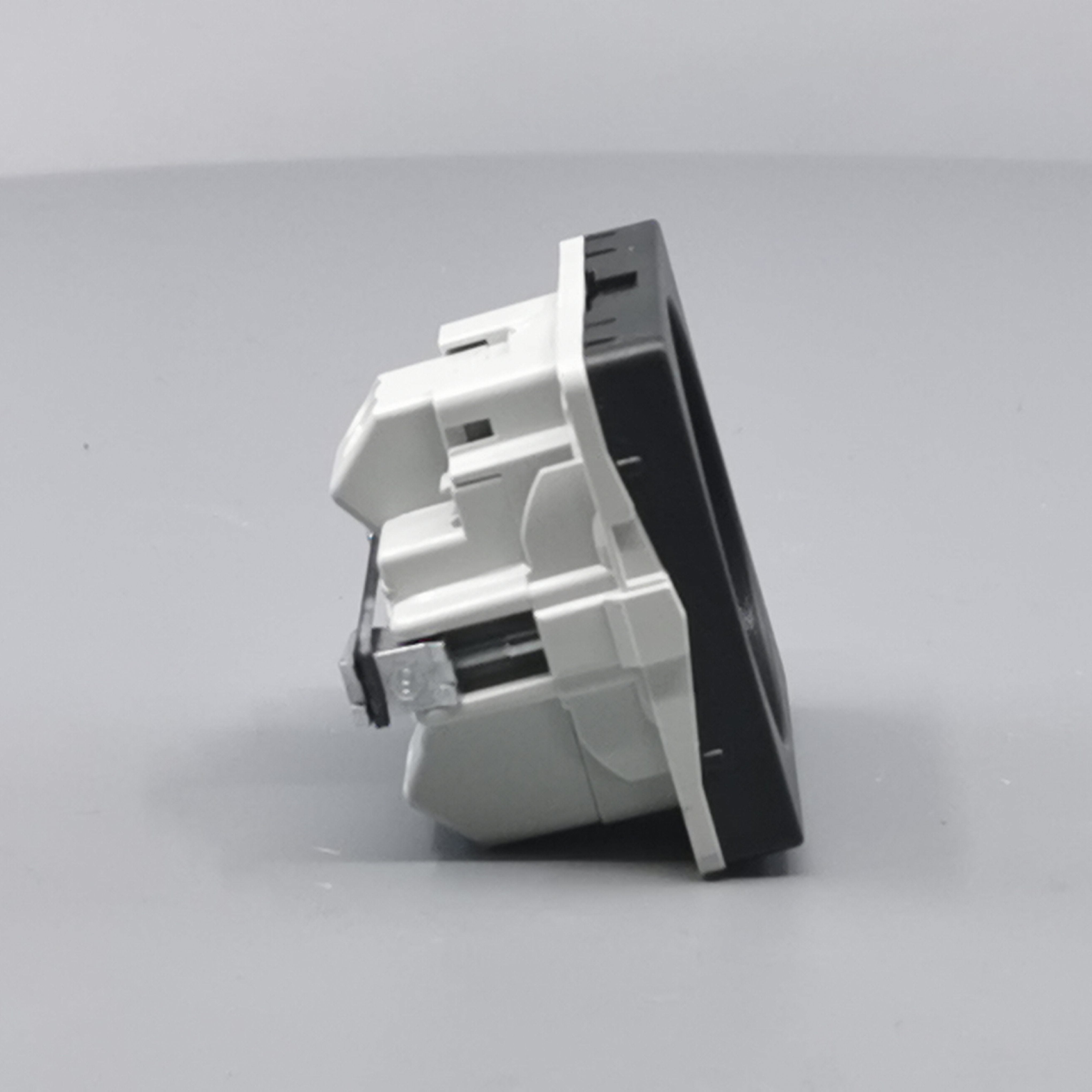 LK Fuga stikkontakt 1 modul m LED -lampe koksgrå