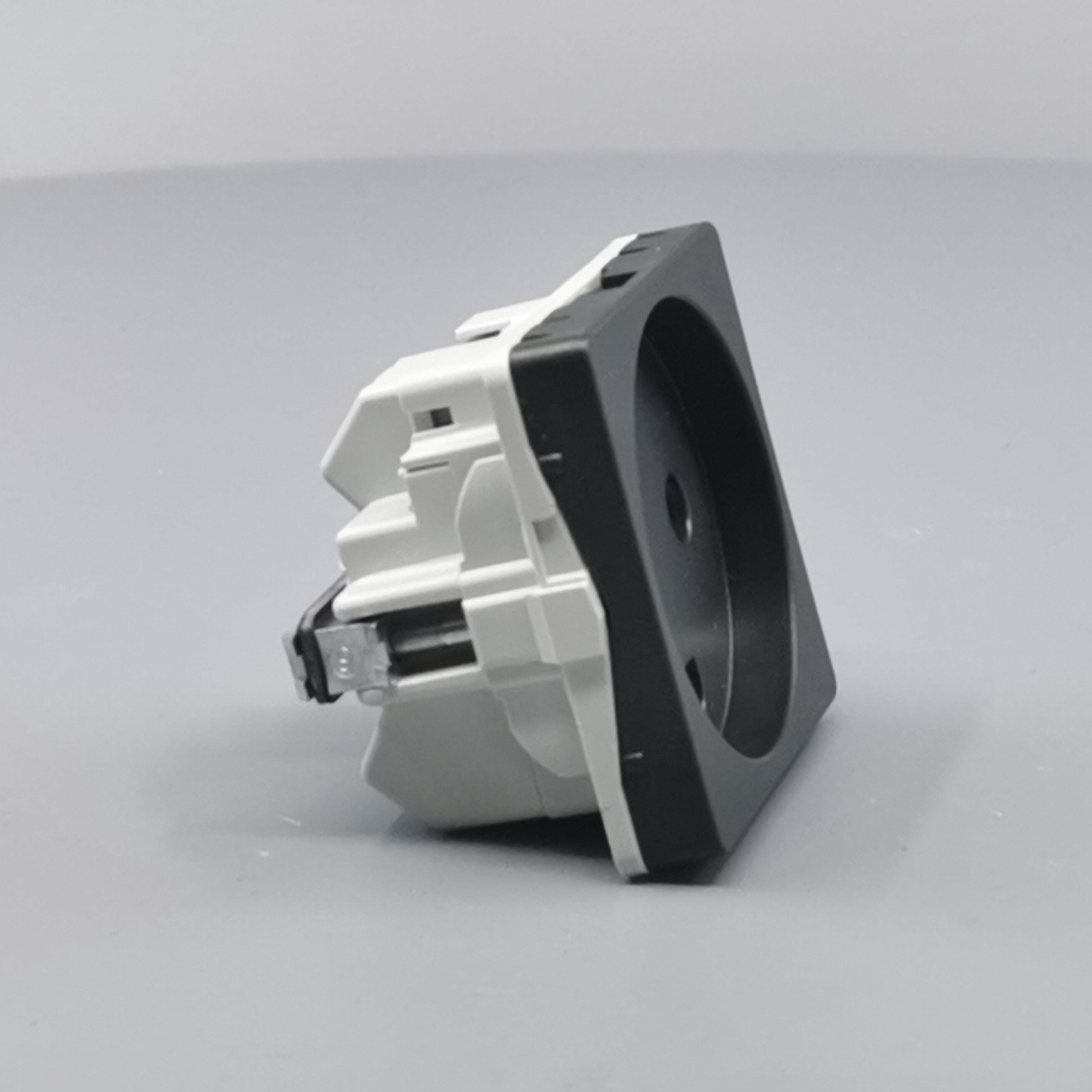 LK Fuga stikkontakt 1 modul m LED -lampe koksgrå