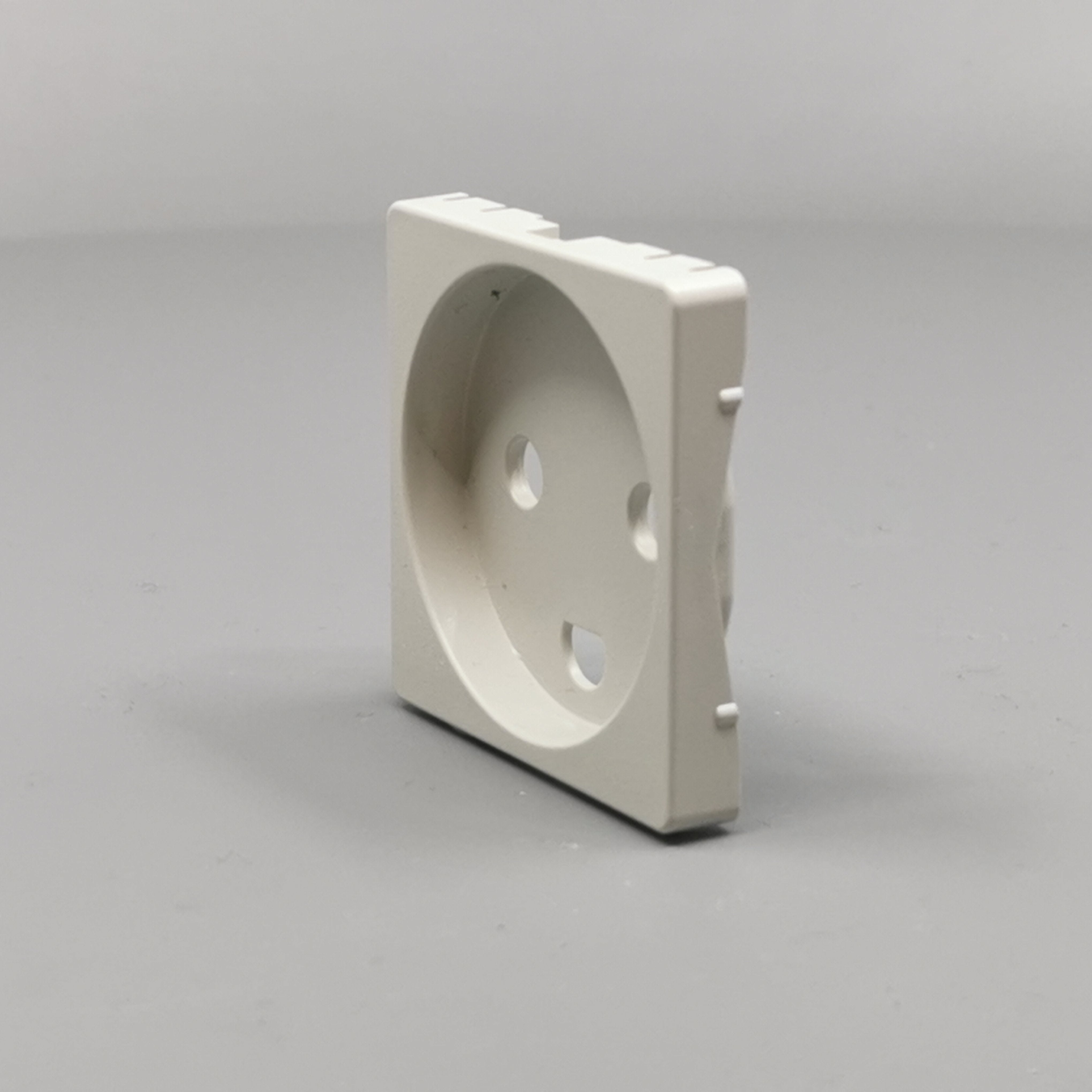 Fuga Afdækning for stikkontakt 1 modul lysegrå