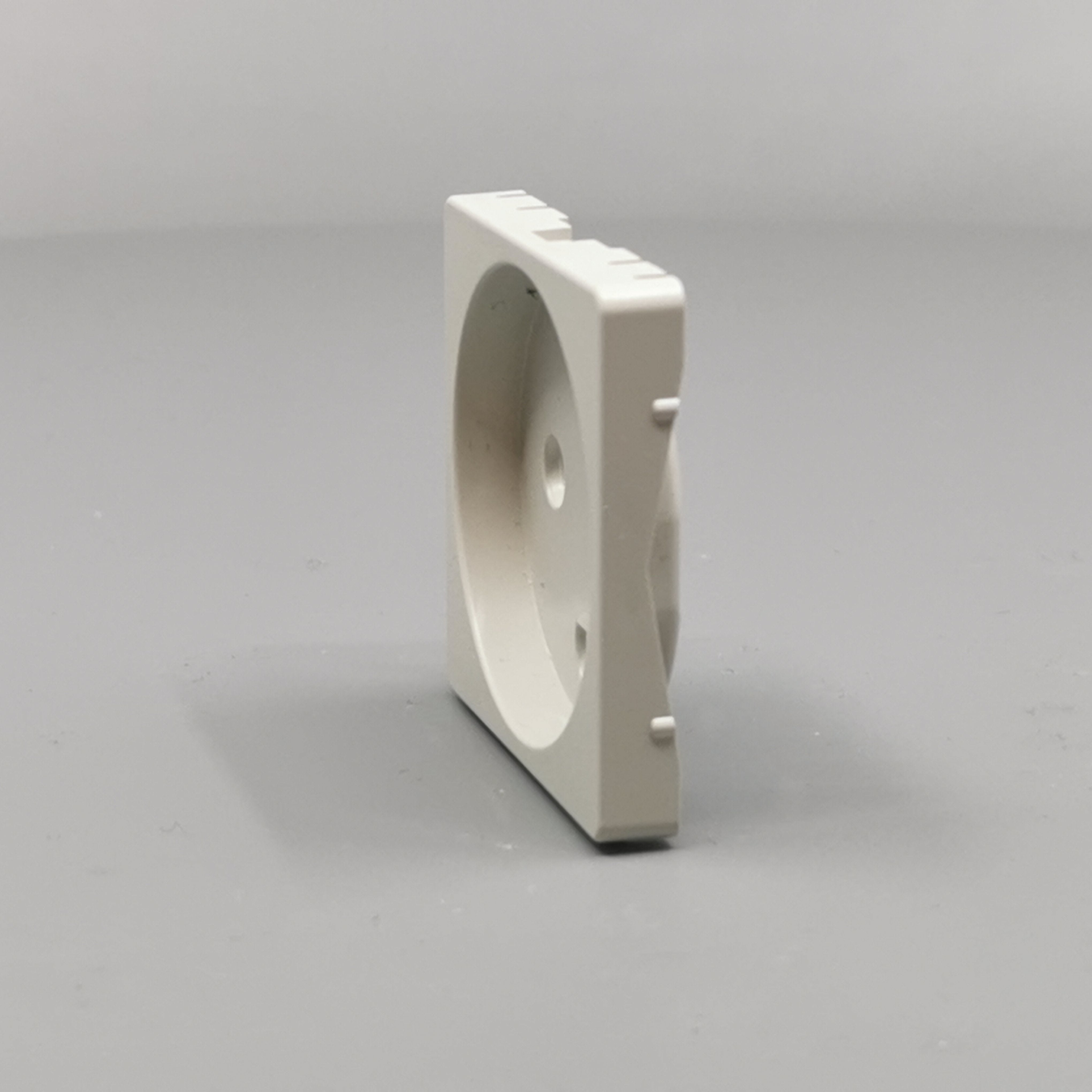 Fuga Afdækning for stikkontakt 1 modul lysegrå