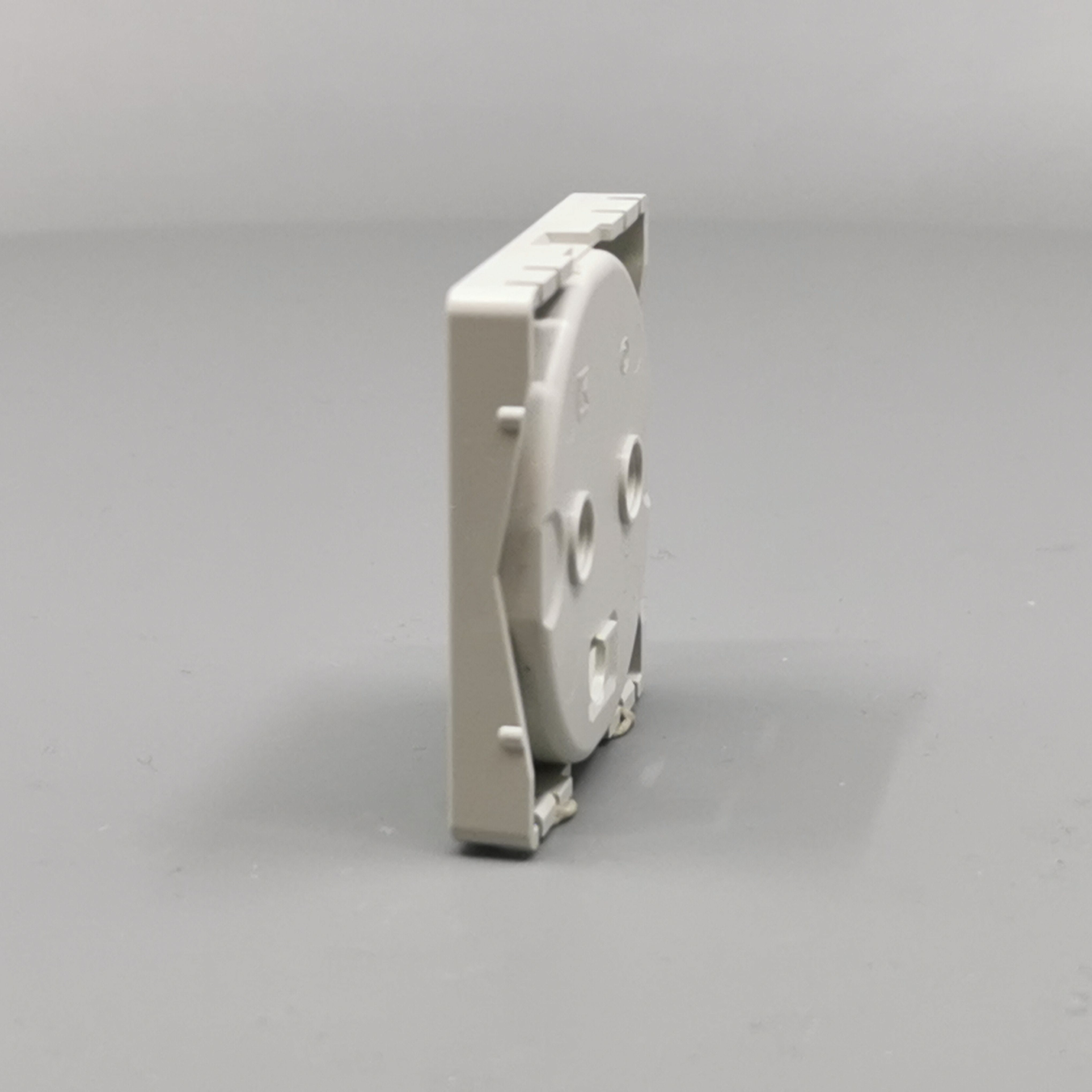 Fuga Afdækning for stikkontakt 1 modul lysegrå