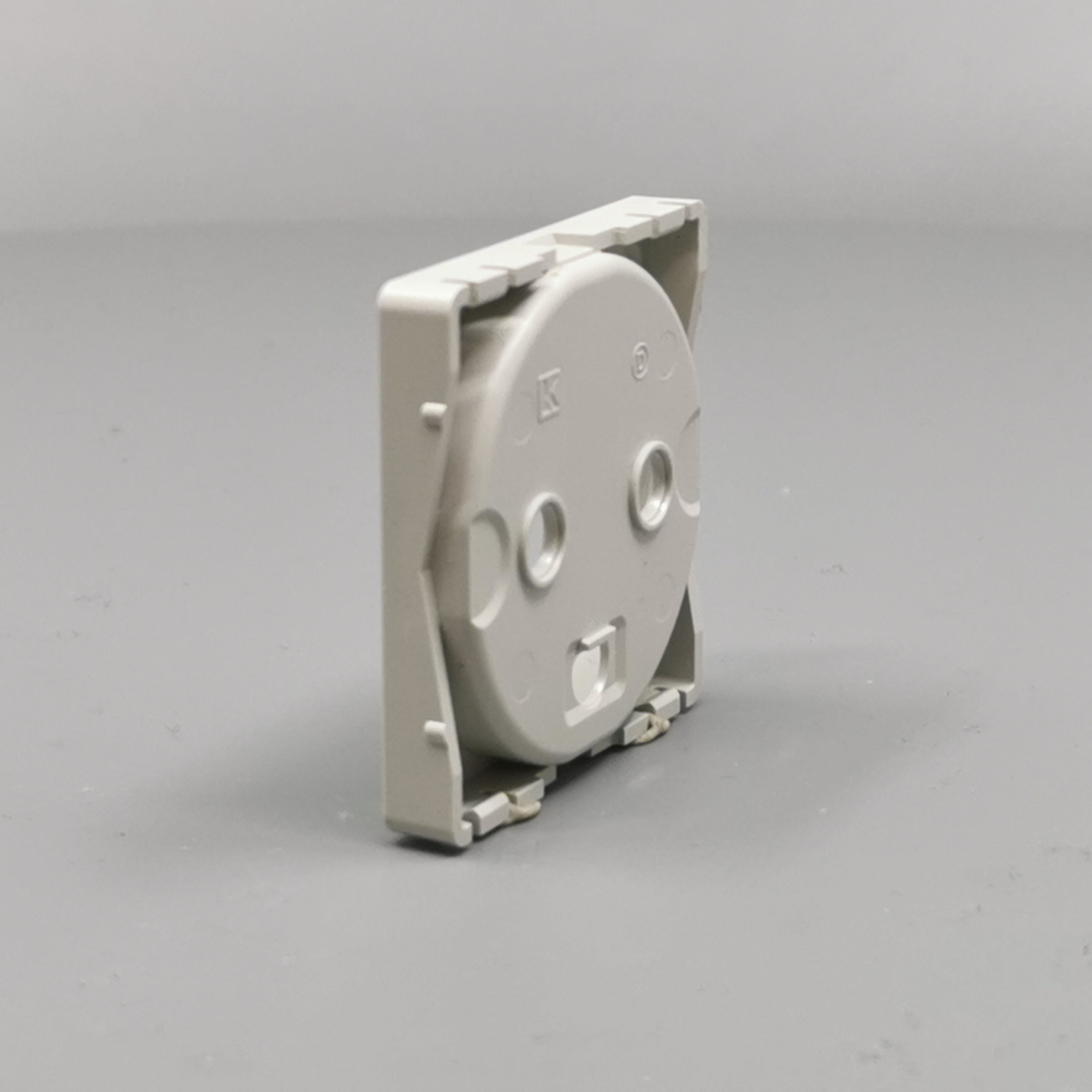 Fuga Afdækning for stikkontakt 1 modul lysegrå