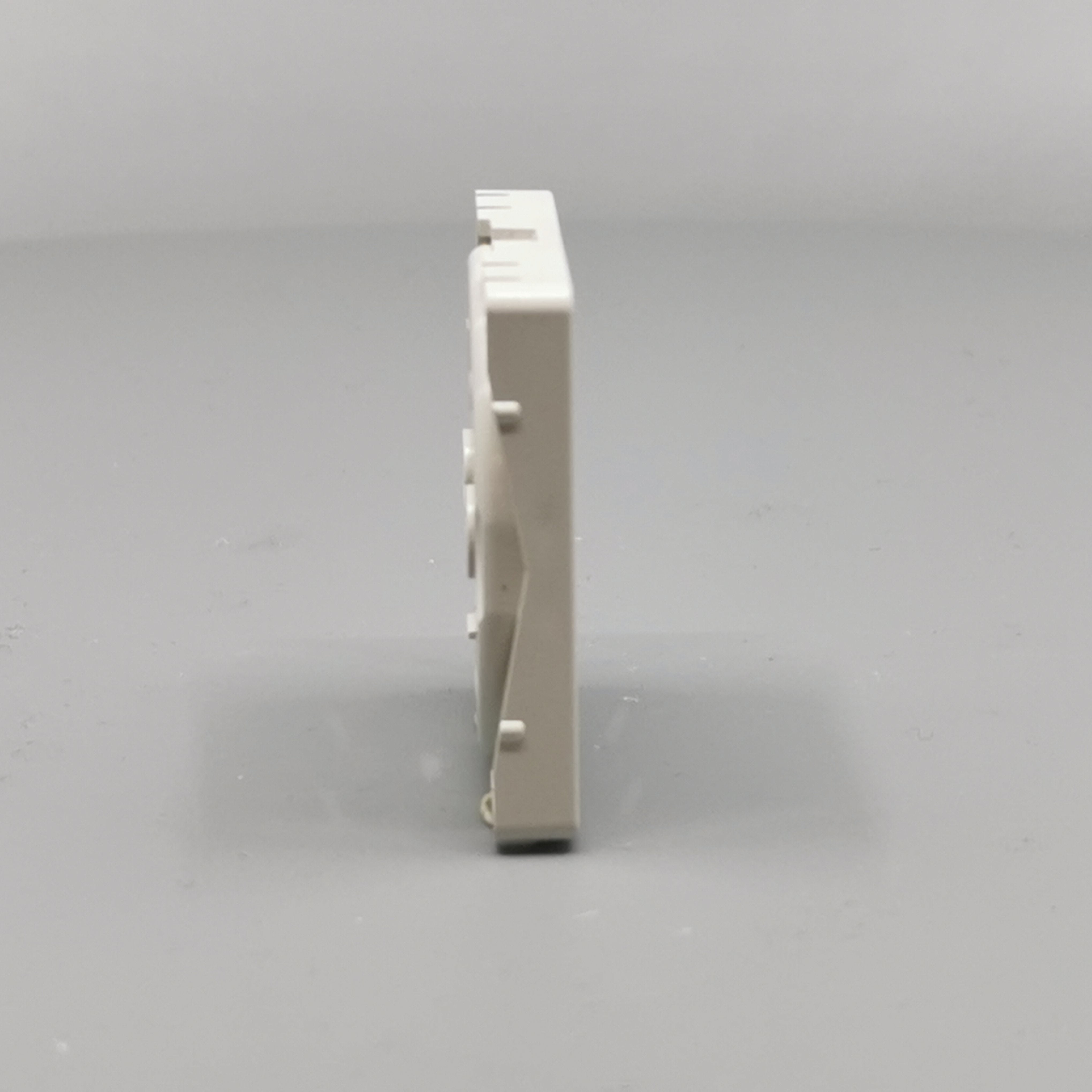 Fuga Afdækning for stikkontakt 1 modul lysegrå