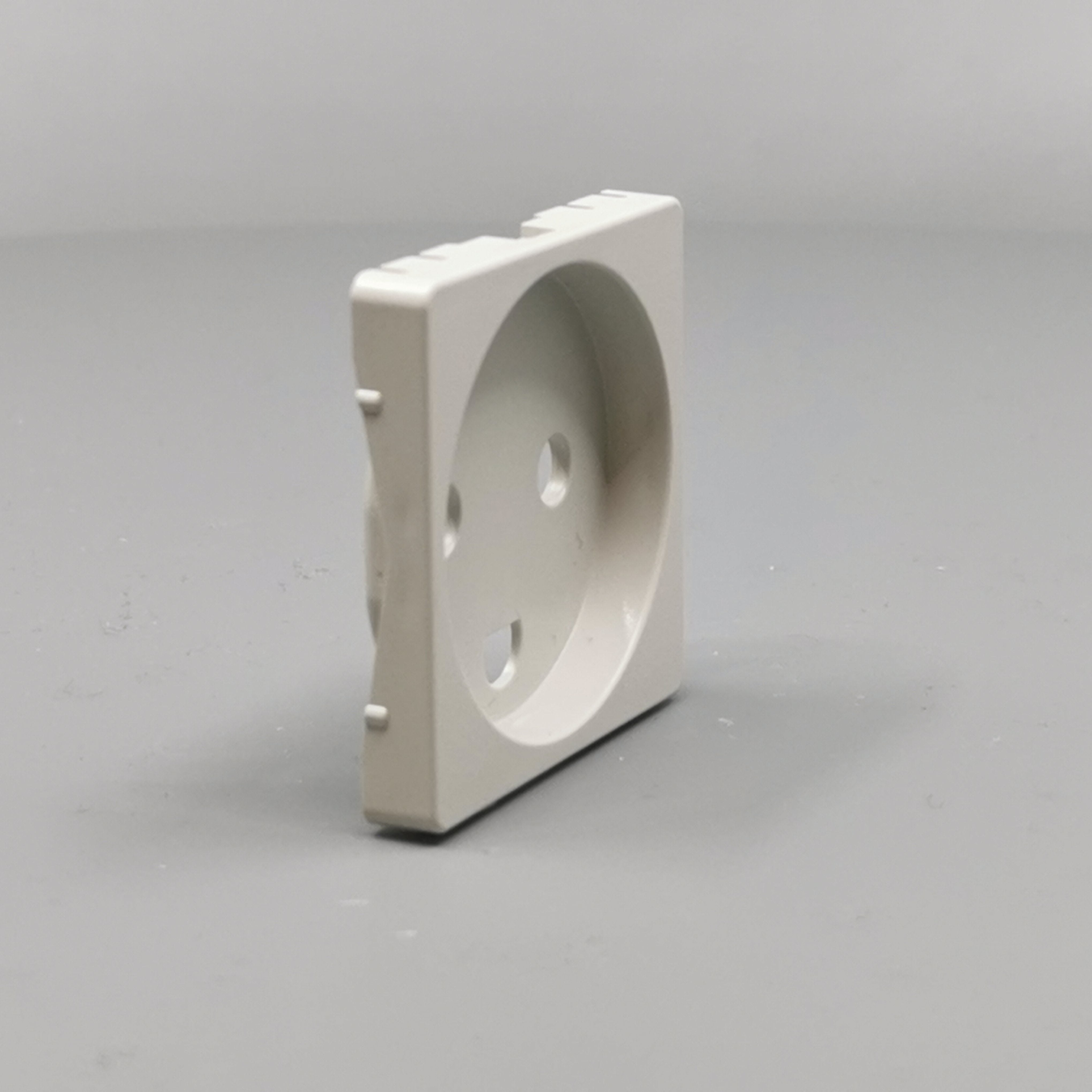 Fuga Afdækning for stikkontakt 1 modul lysegrå