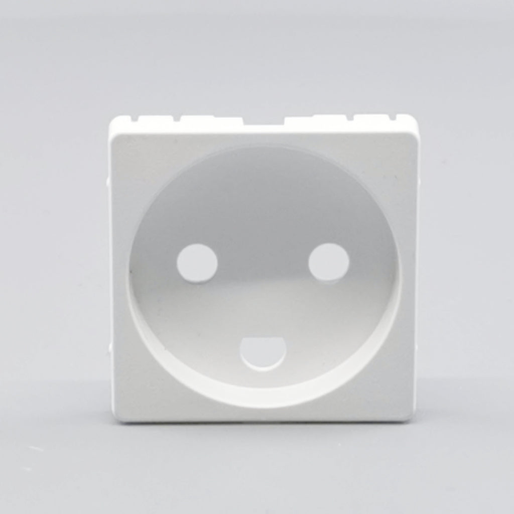 Fuga Afdækning for stikkontakt 1 modul hvid