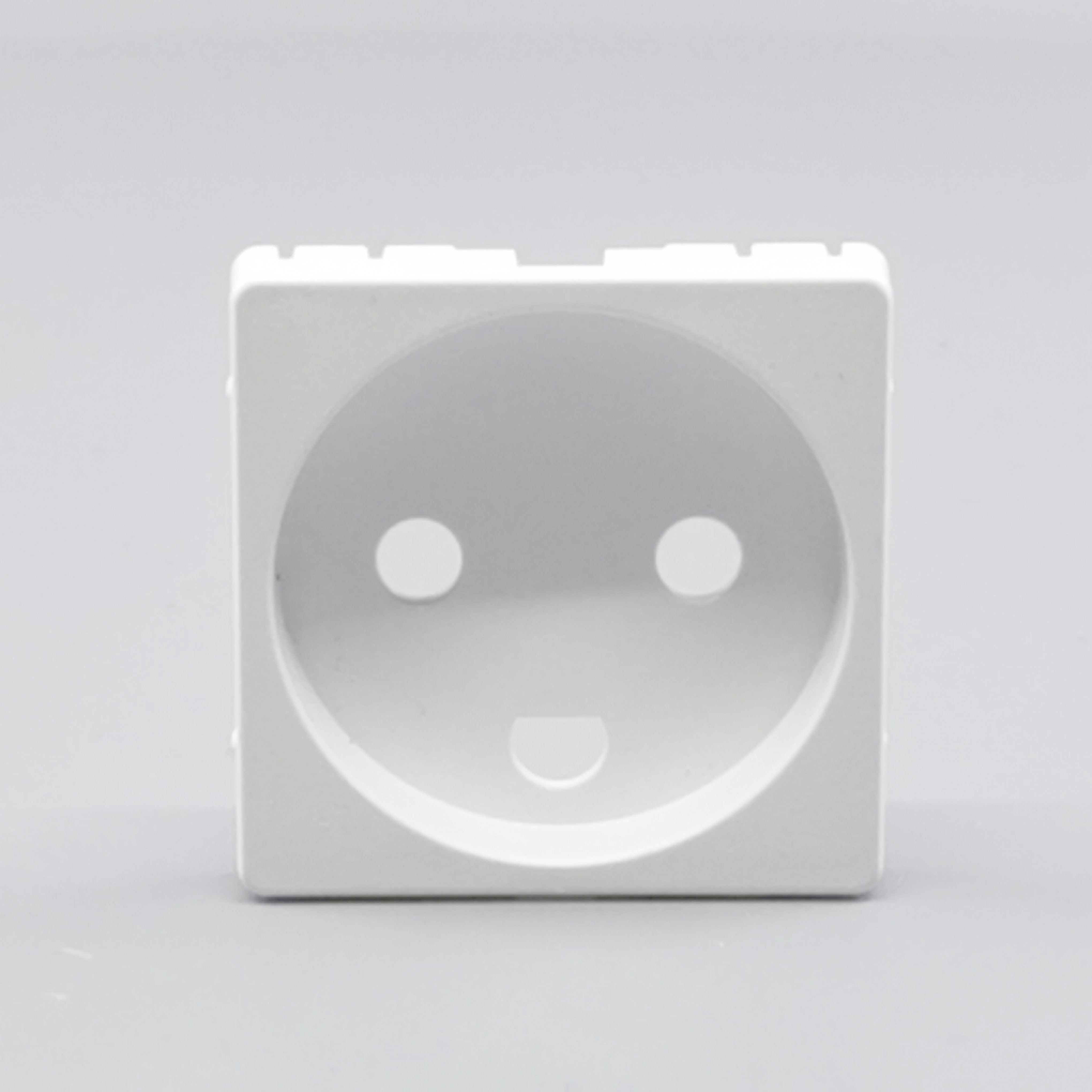 Fuga Afdækning for stikkontakt 1 modul hvid