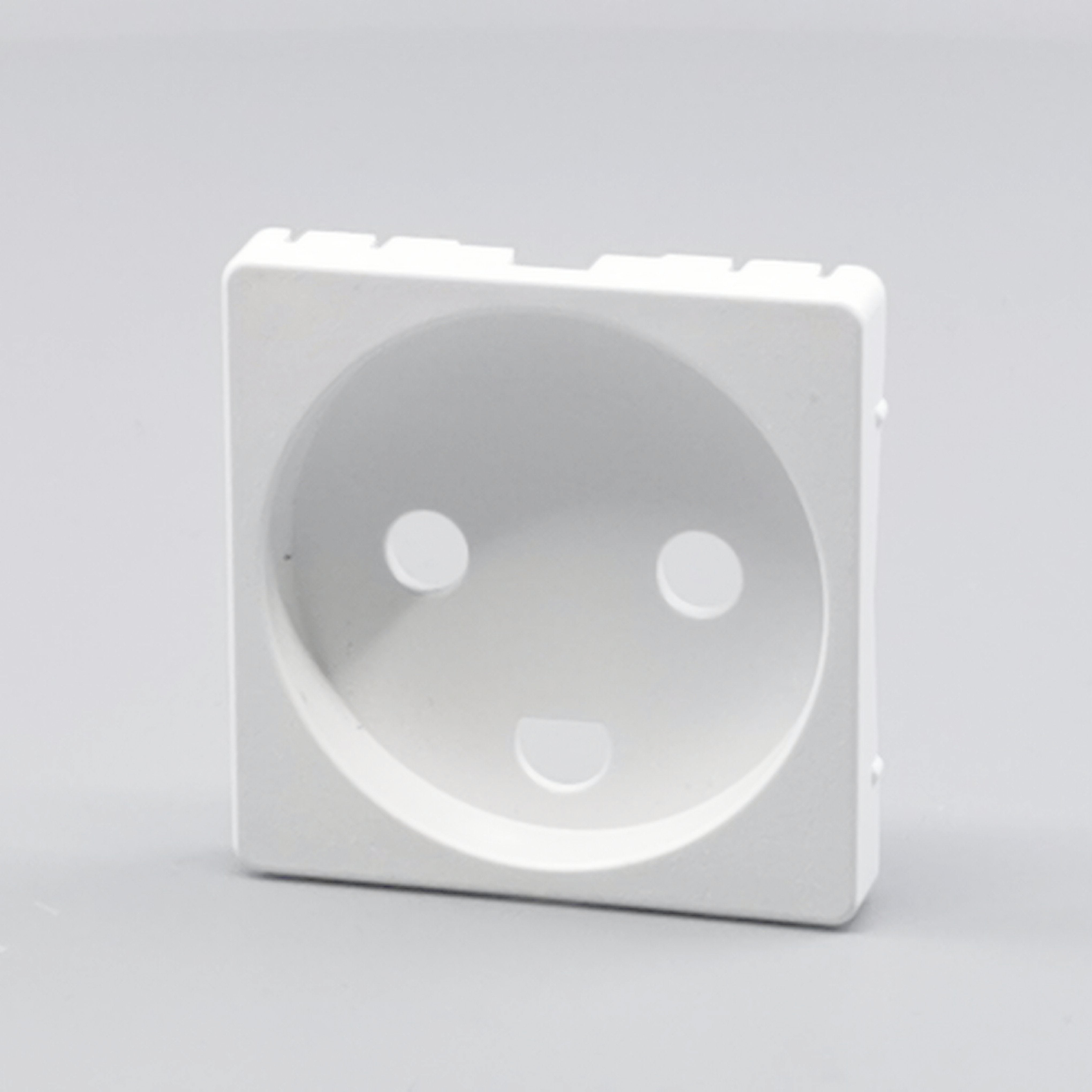 Fuga Afdækning for stikkontakt 1 modul hvid