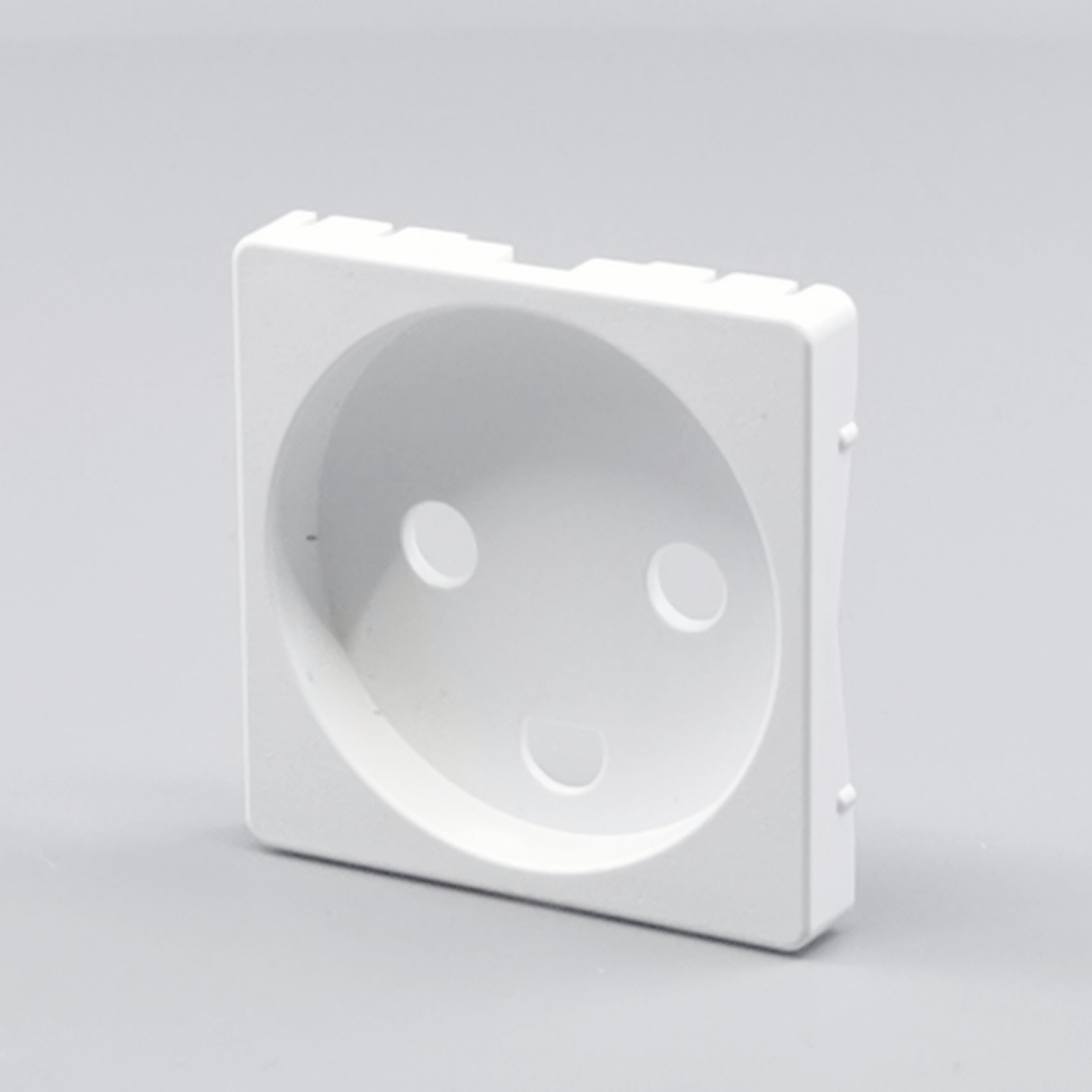 Fuga Afdækning for stikkontakt 1 modul hvid