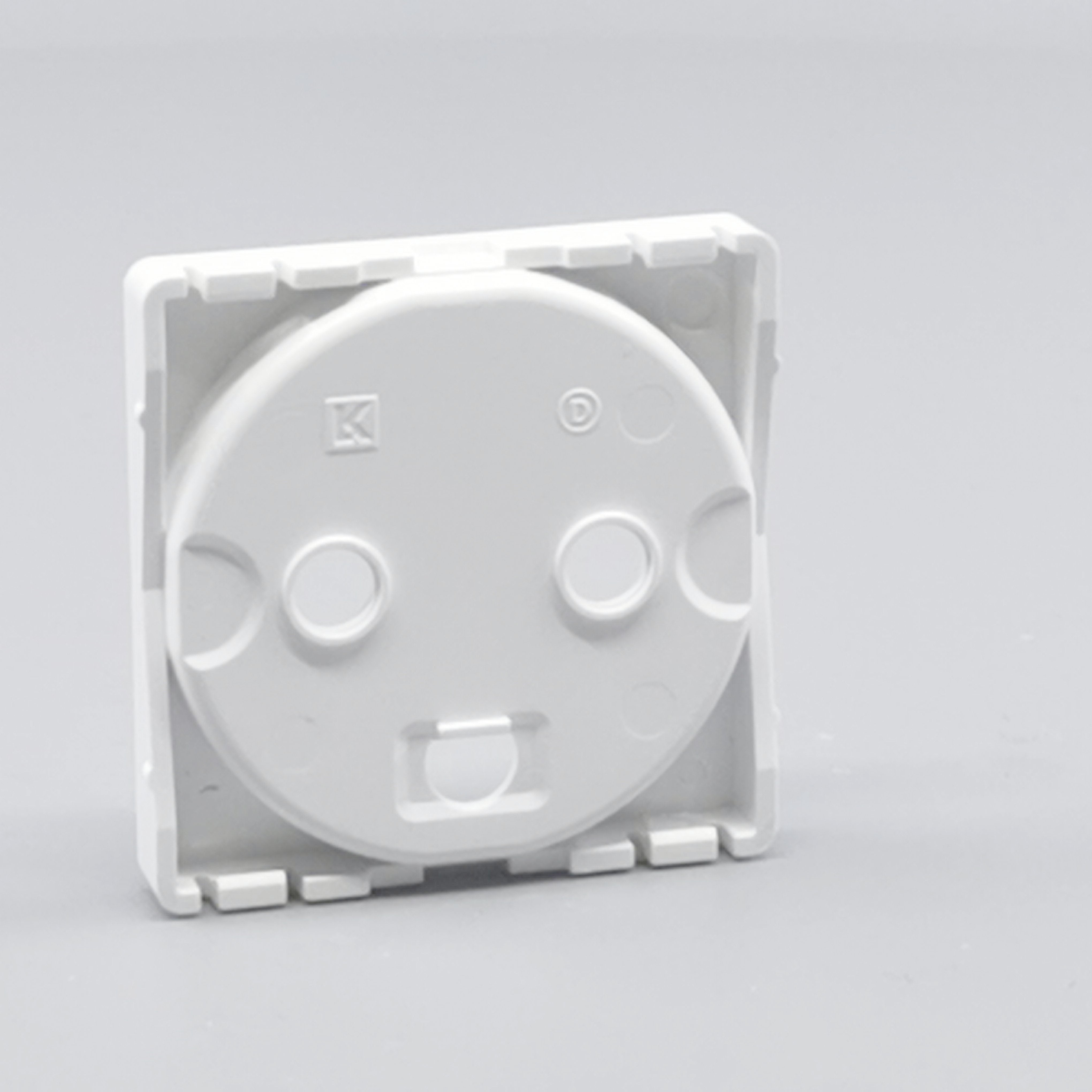 Fuga Afdækning for stikkontakt 1 modul hvid