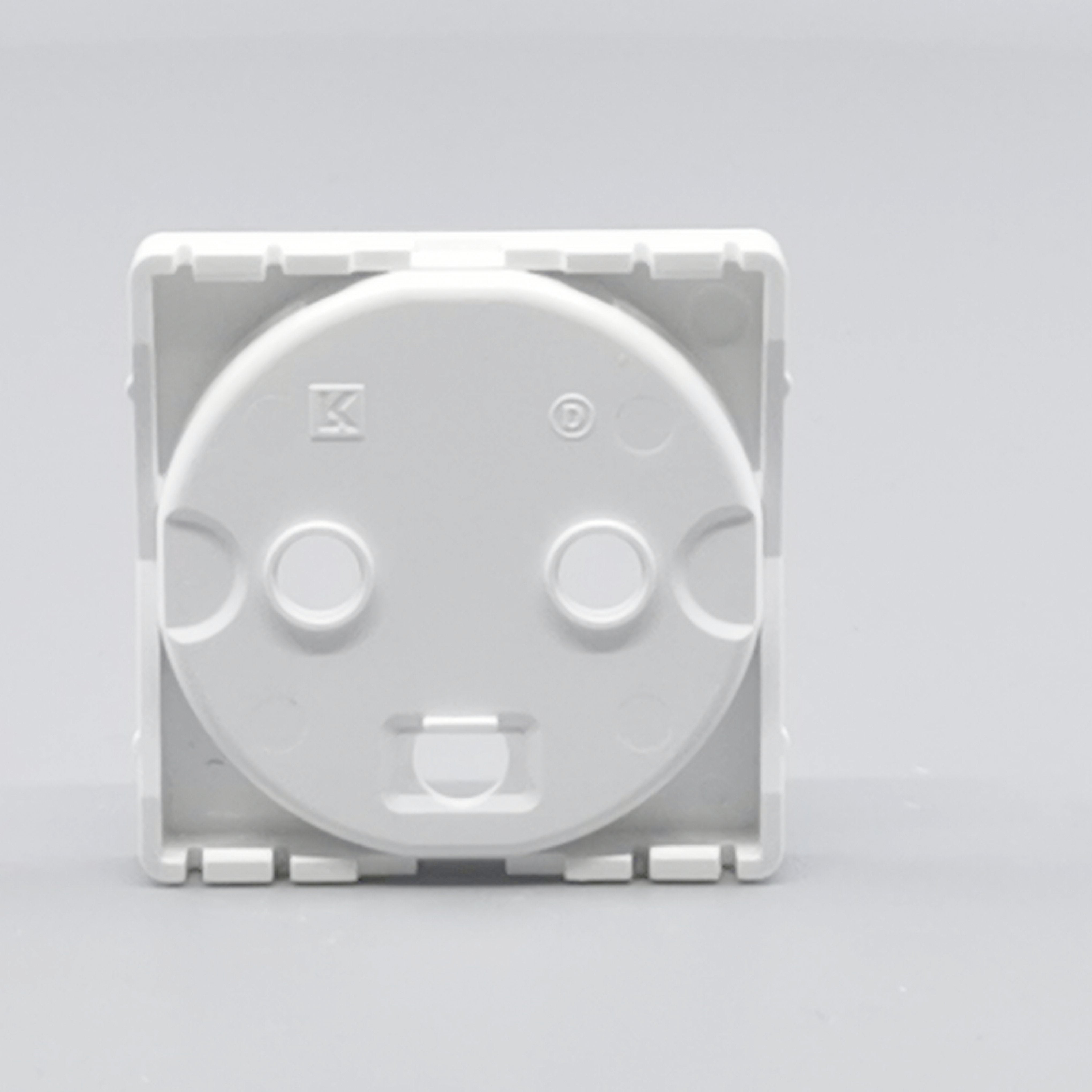 Fuga Afdækning for stikkontakt 1 modul hvid