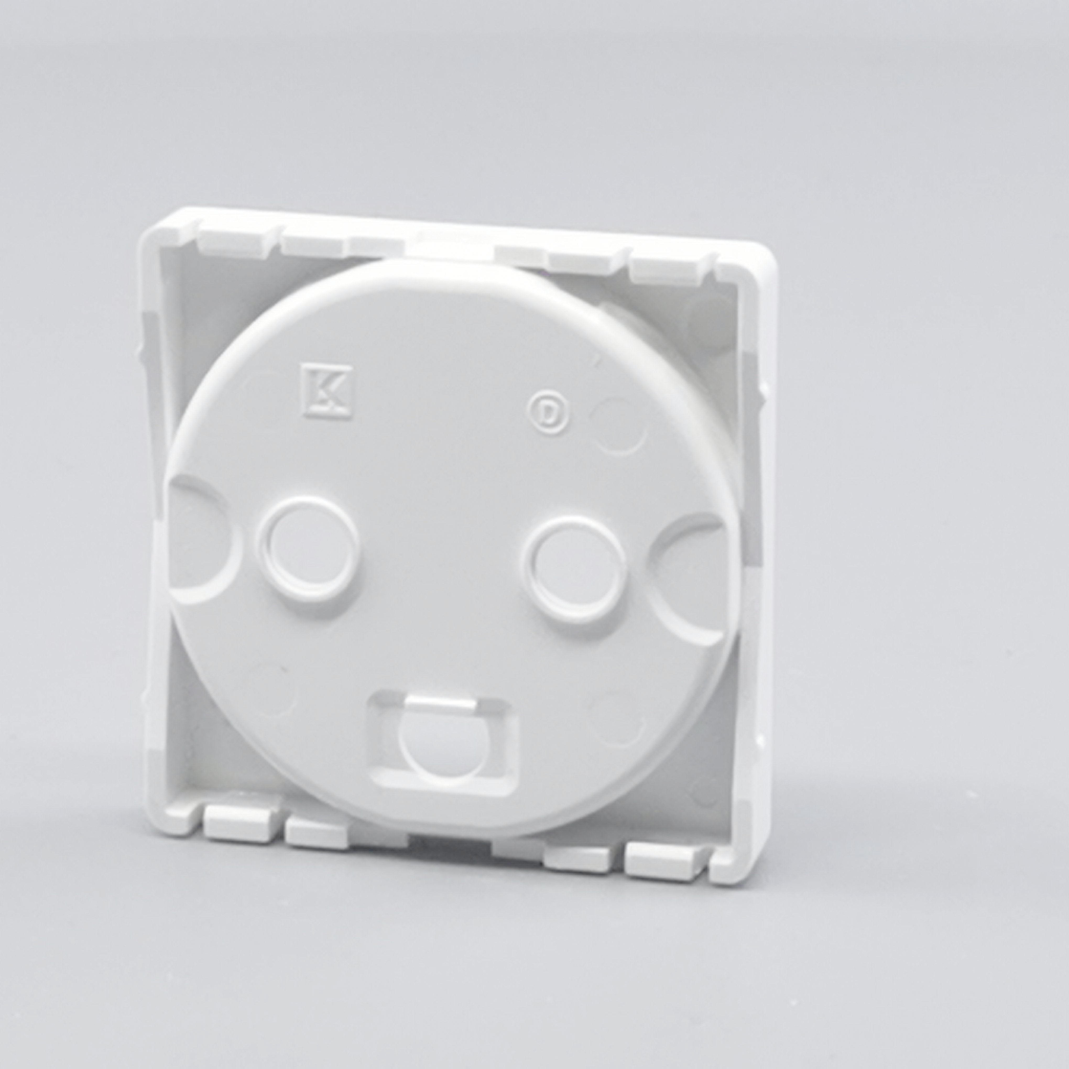 Fuga Afdækning for stikkontakt 1 modul hvid