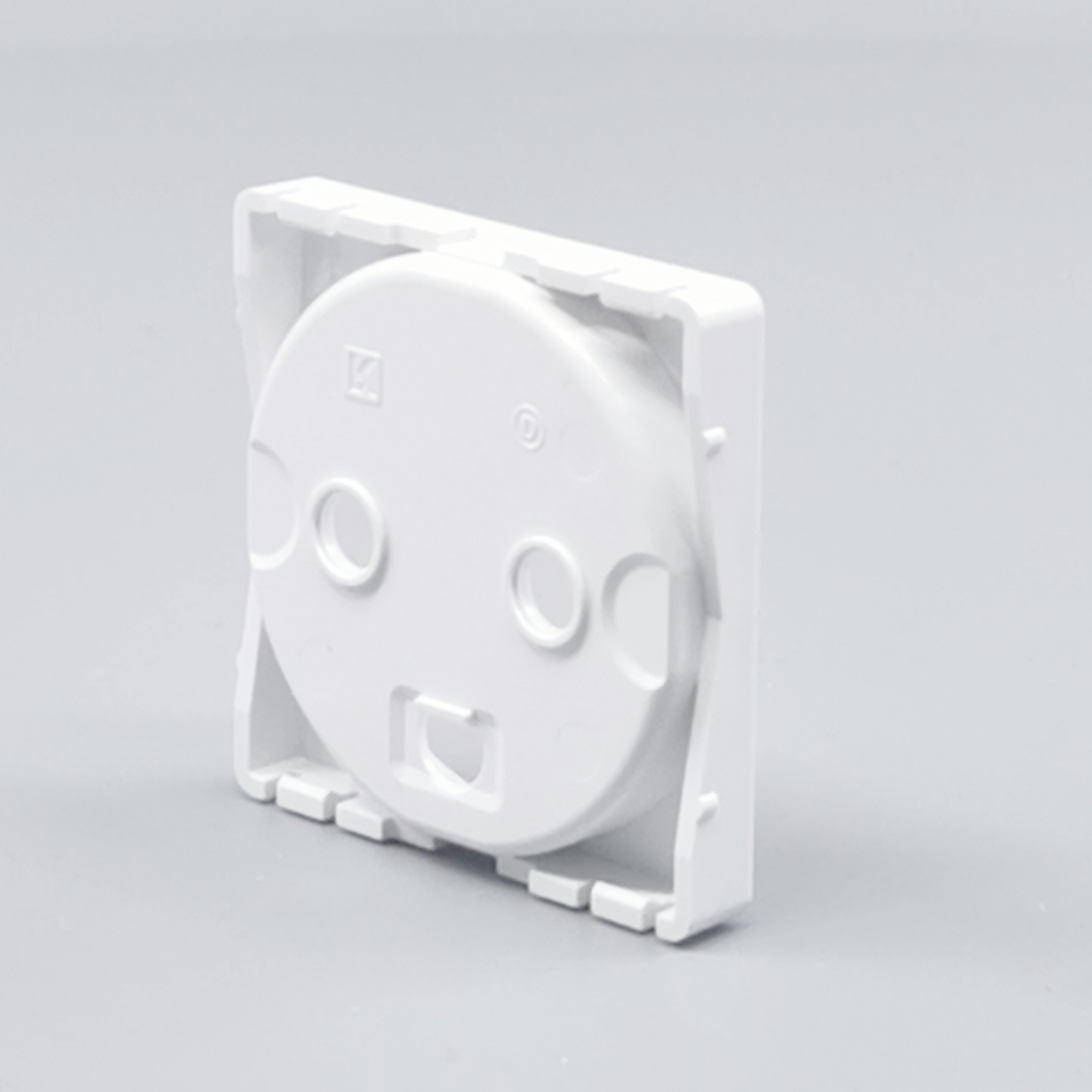 Fuga Afdækning for stikkontakt 1 modul hvid