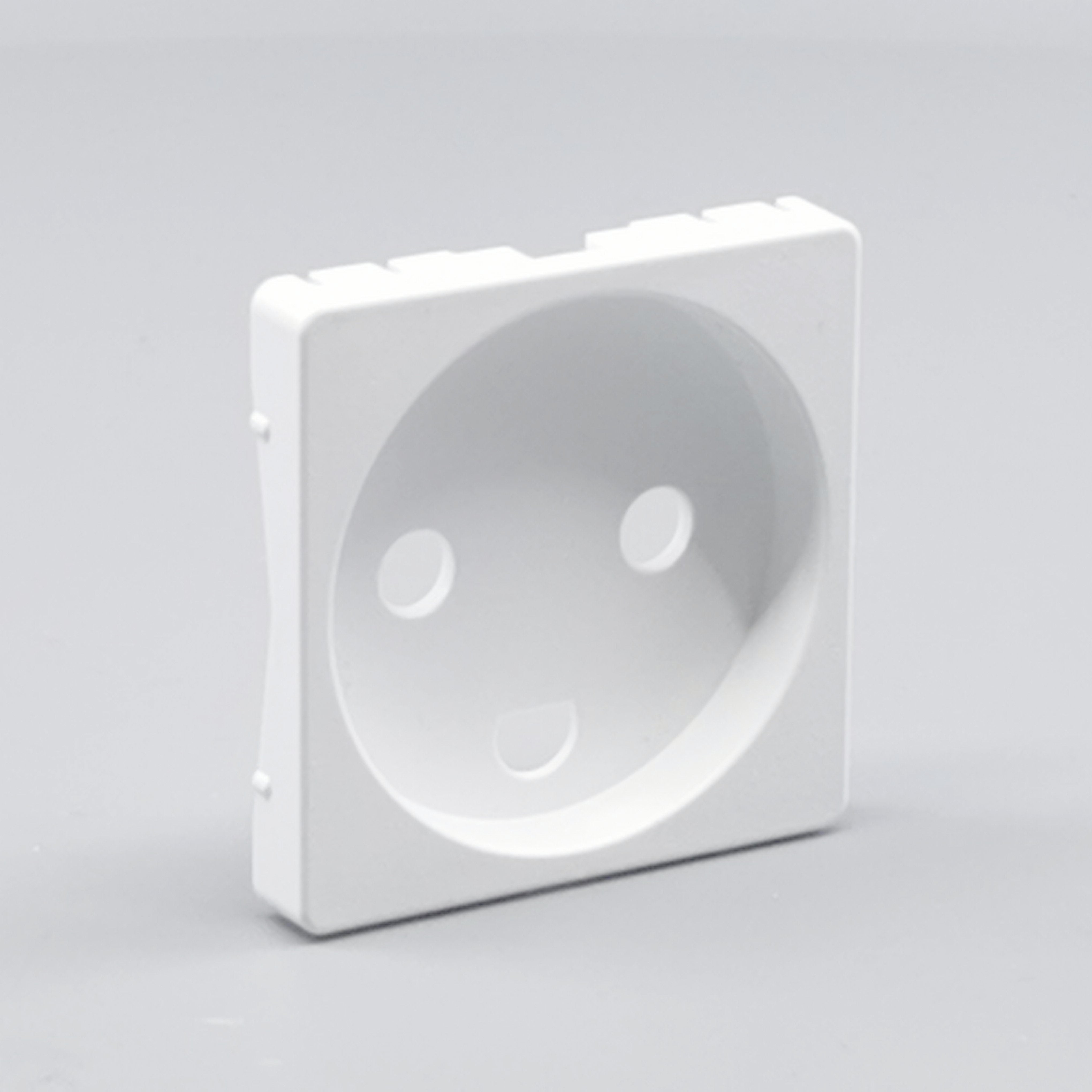 Fuga Afdækning for stikkontakt 1 modul hvid