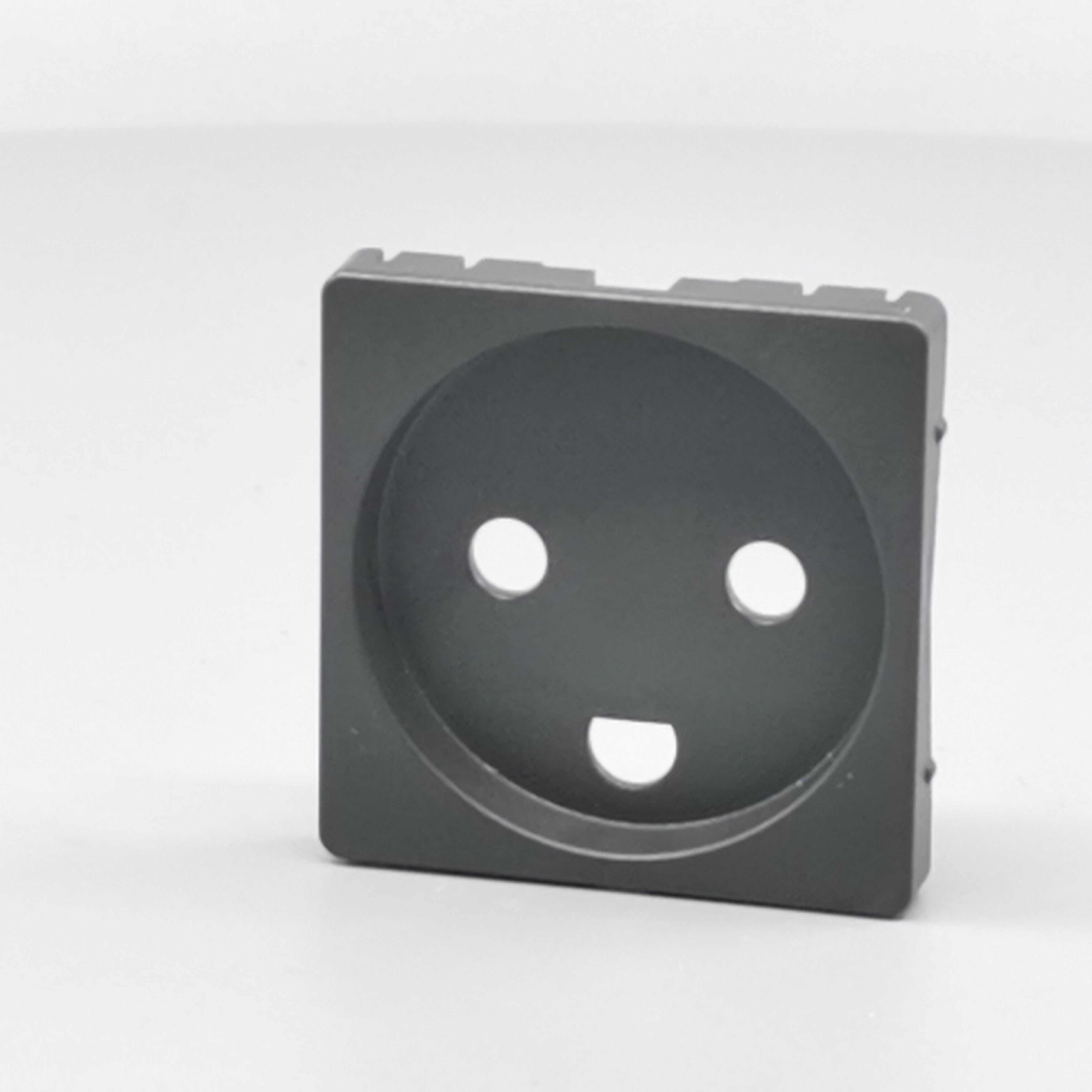 Fuga Afdækning for stikkontakt 1 modul koksgrå