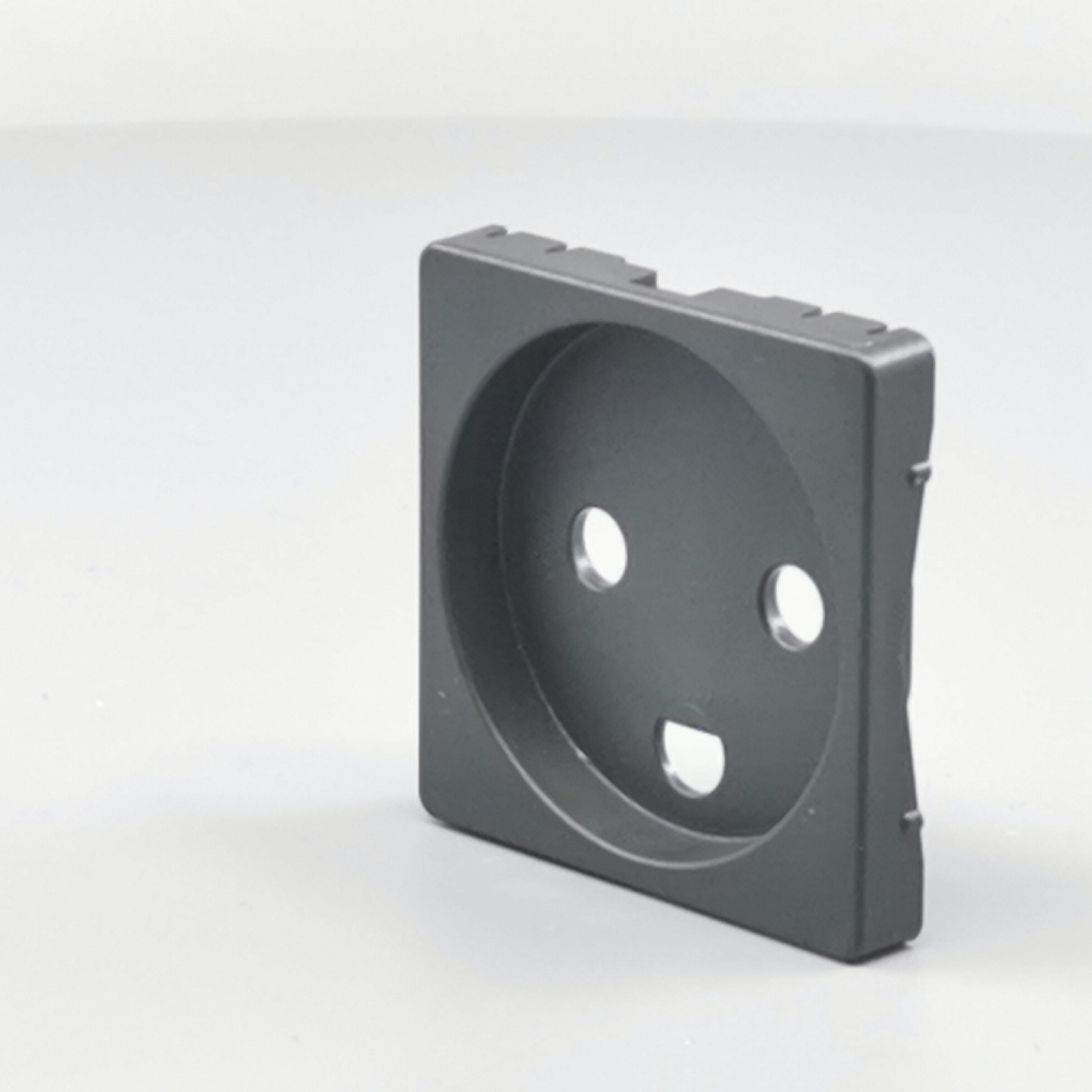 Fuga Afdækning for stikkontakt 1 modul koksgrå