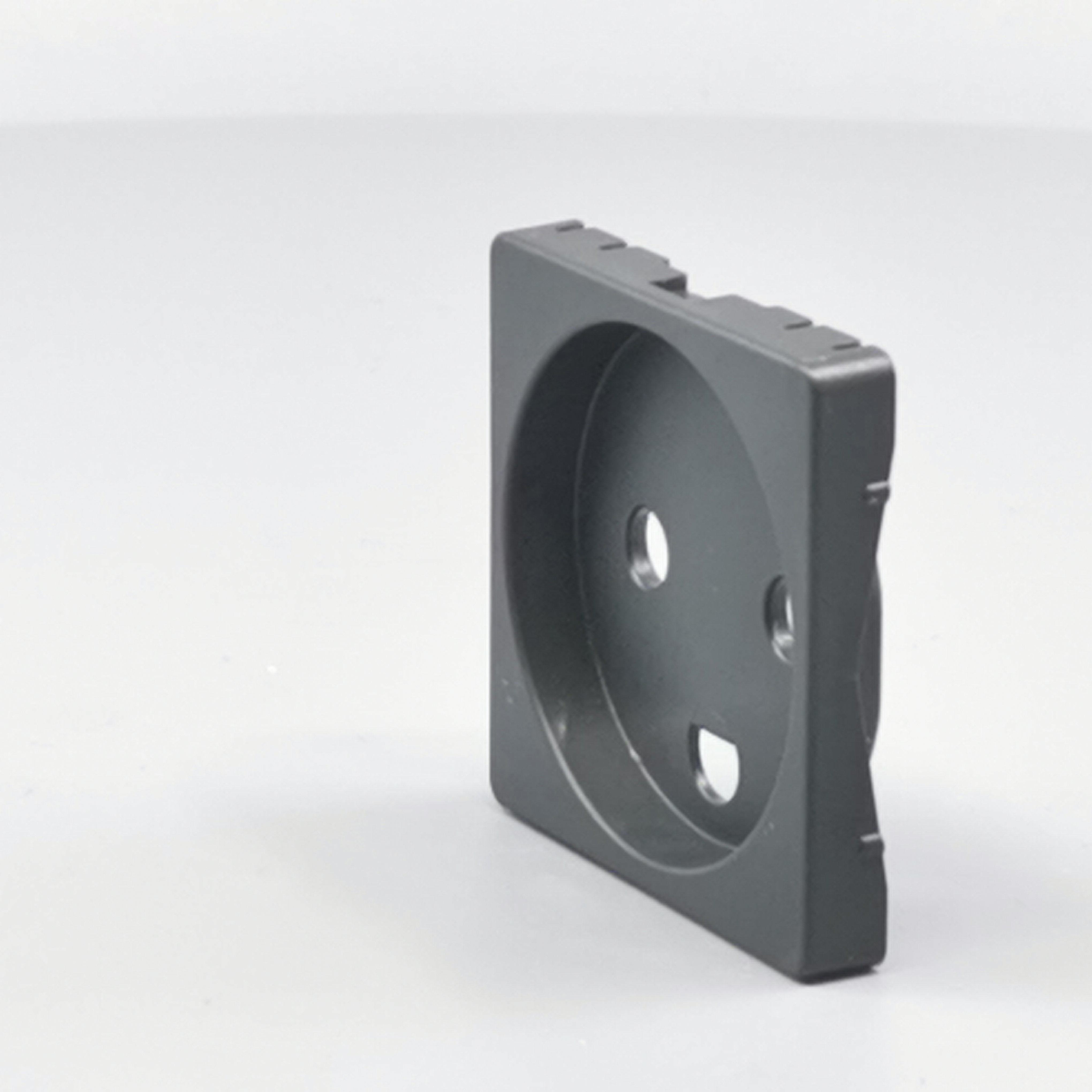 Fuga Afdækning for stikkontakt 1 modul koksgrå