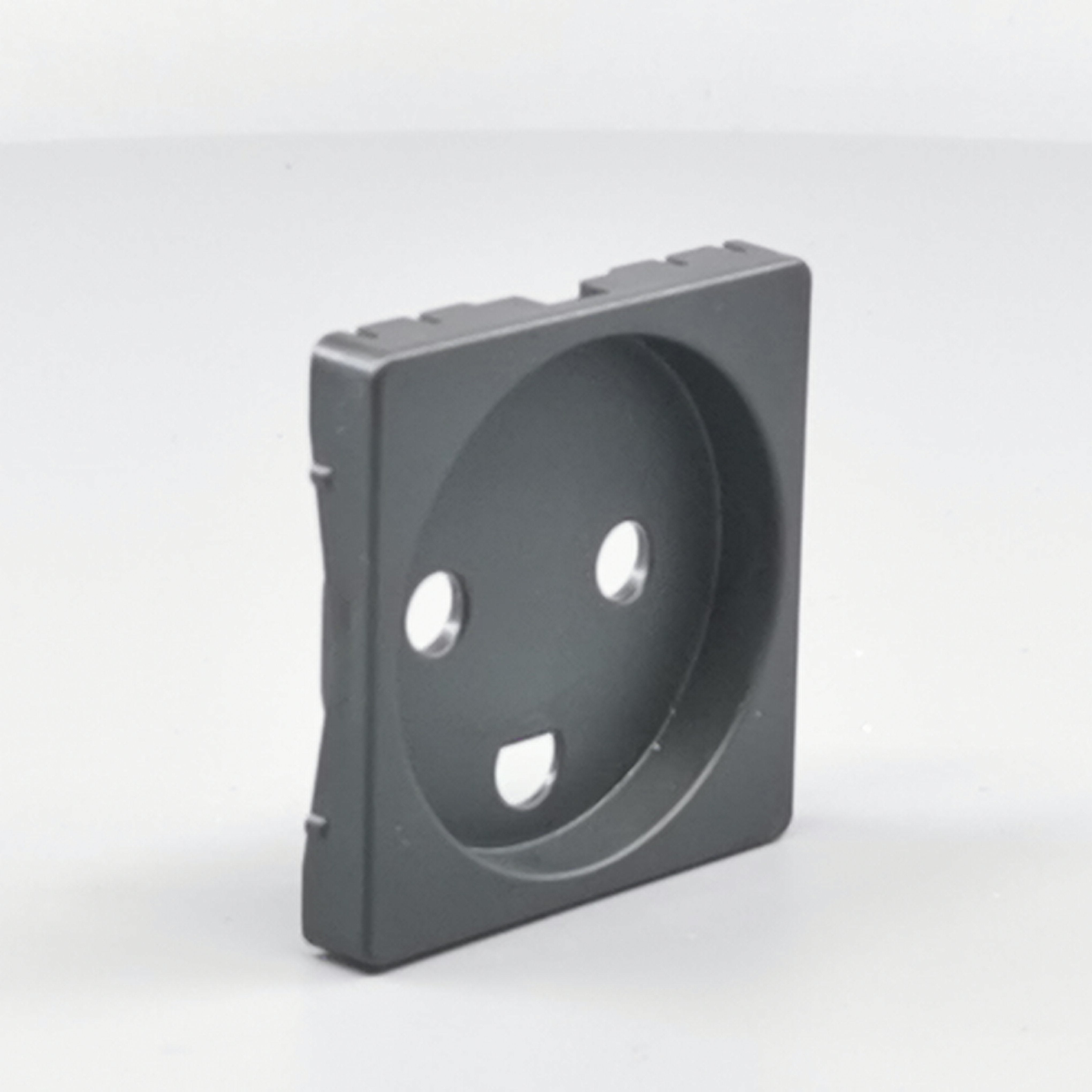 Fuga Afdækning for stikkontakt 1 modul koksgrå