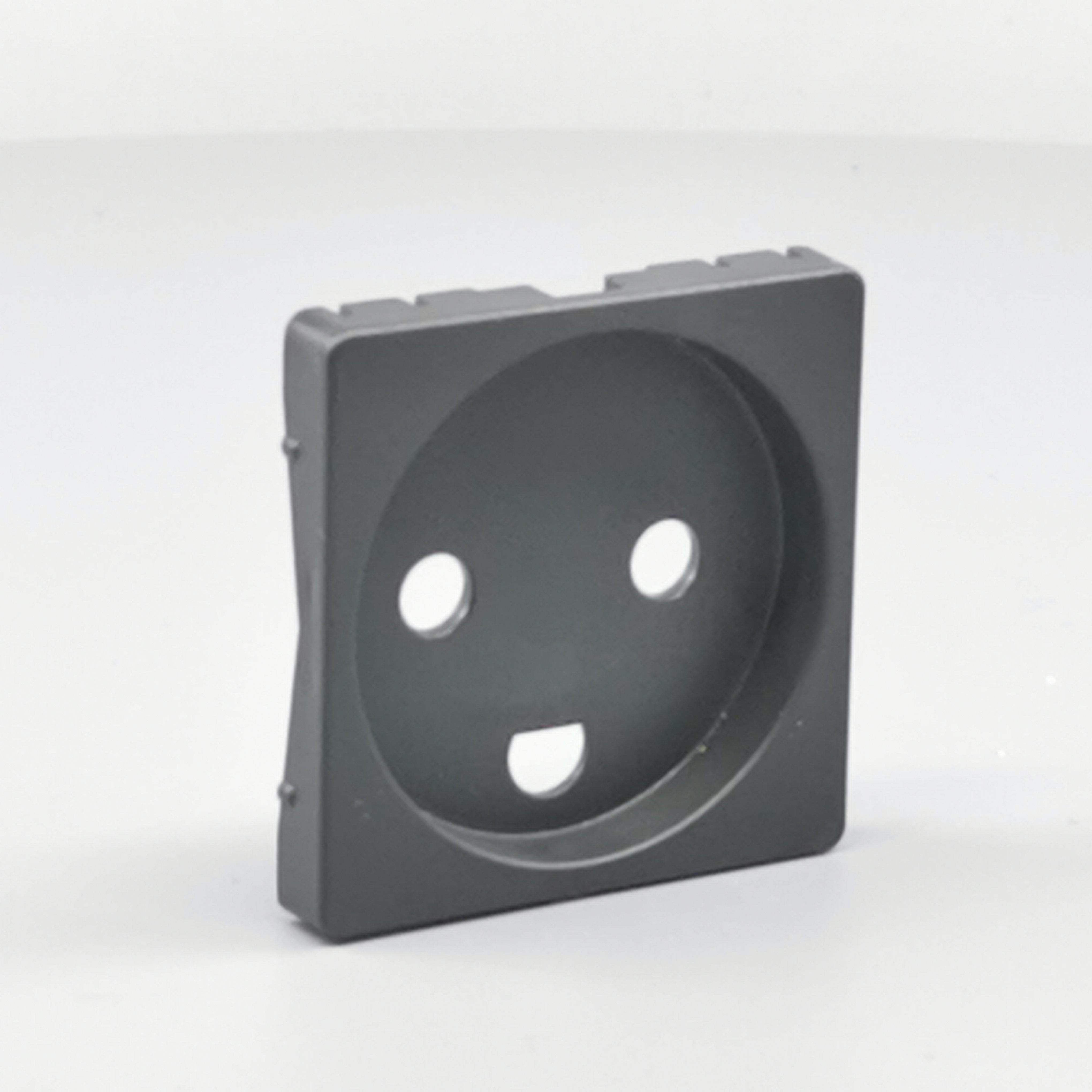 Fuga Afdækning for stikkontakt 1 modul koksgrå