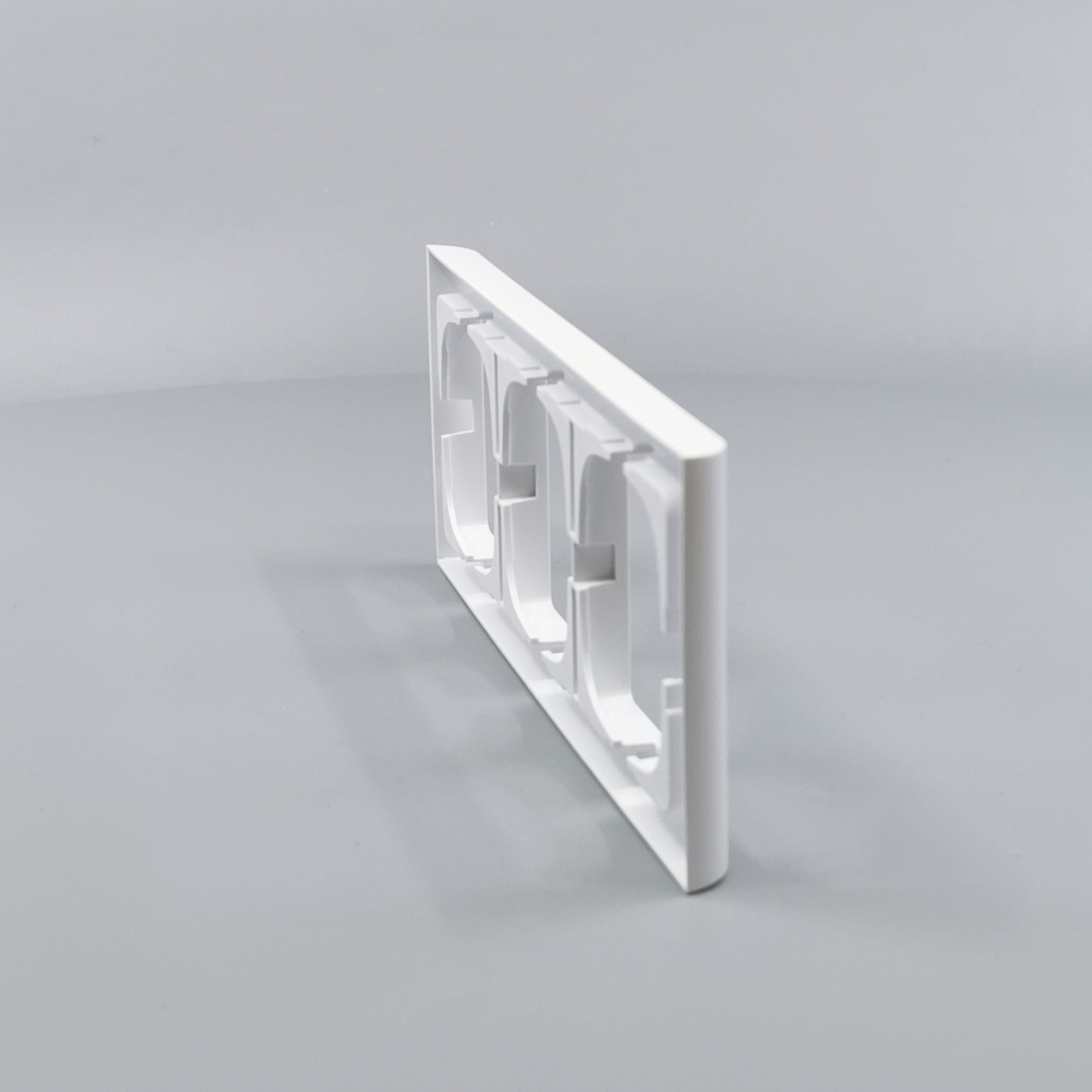 LK Fuga ramme Softline 63 3m vandret - hvid