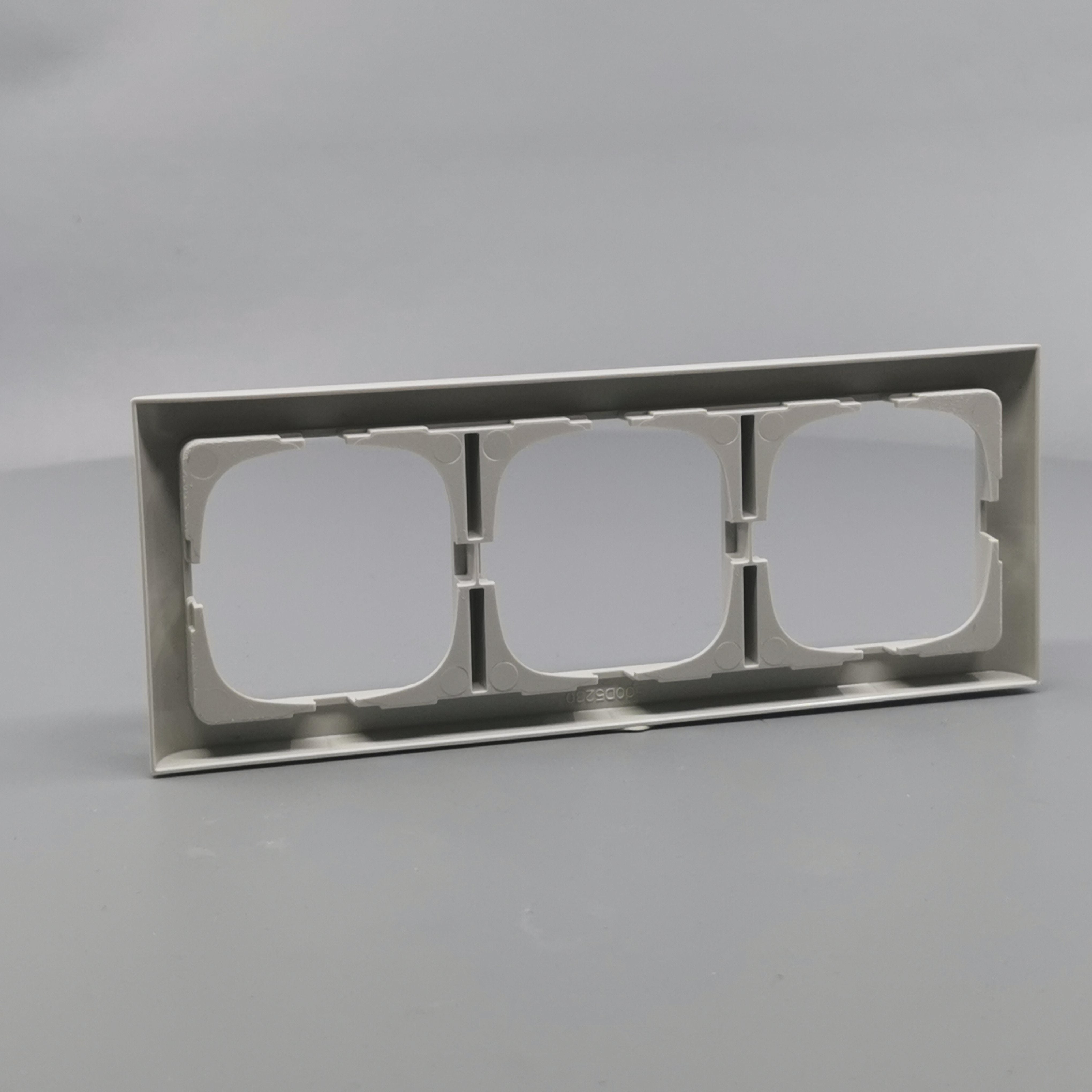 LK Fuga ramme Softline 63 3m vandret - lysegrå